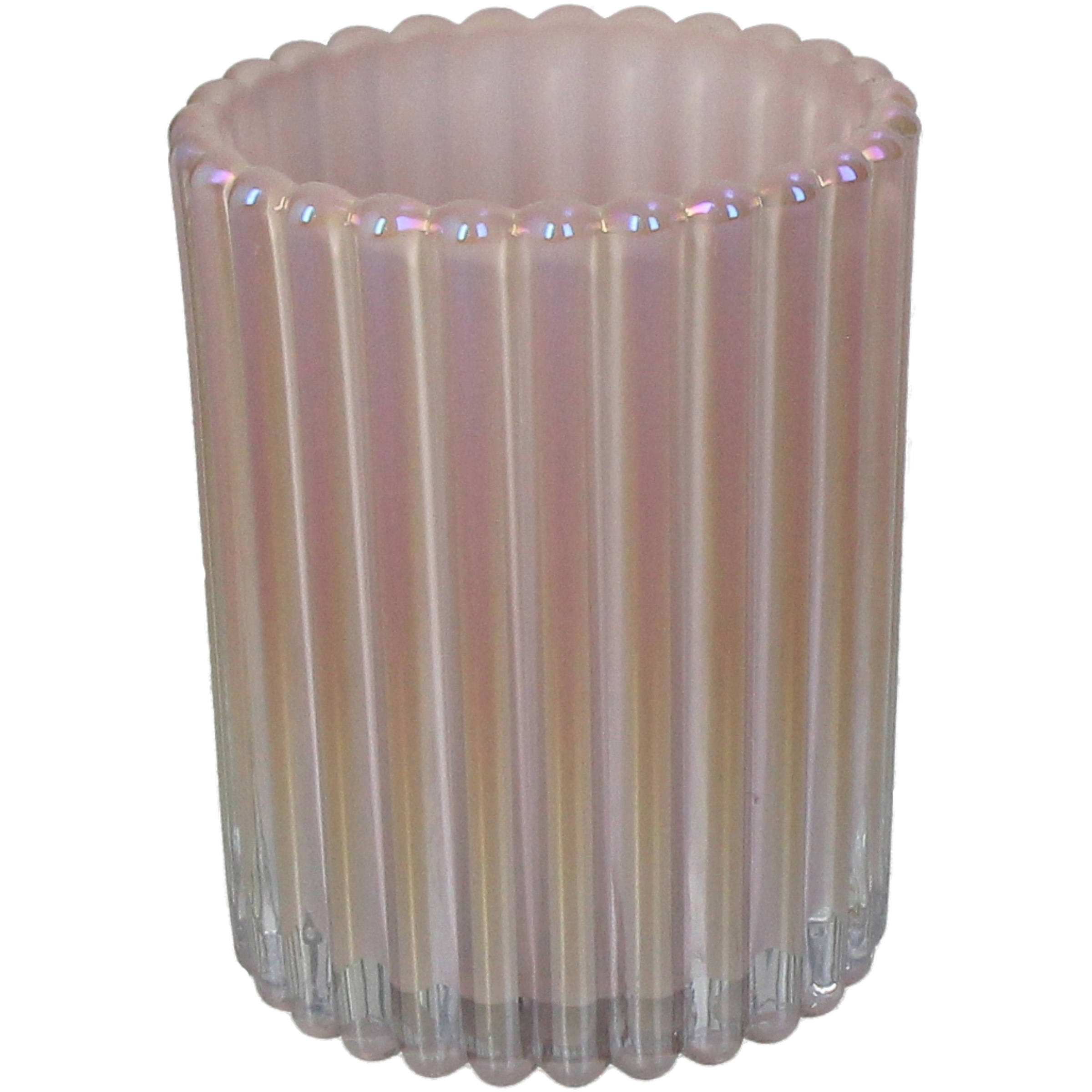 Windlicht Glas, Rosa H: 9 cm Kersten