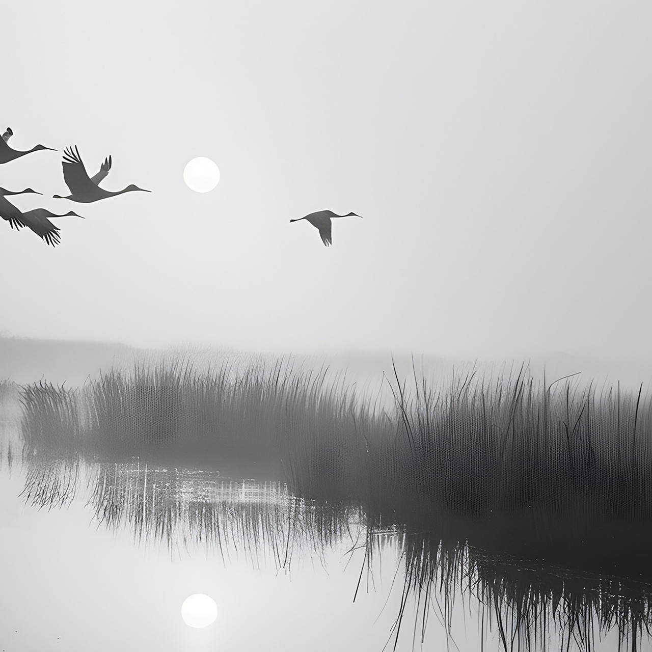 Canvas-Wildgänse-image LAND