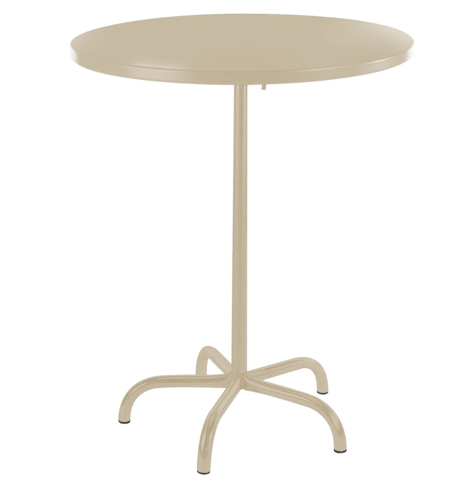 Metall-Stehtisch Säntis Rund Schaffner / Farbe: Pastellsand