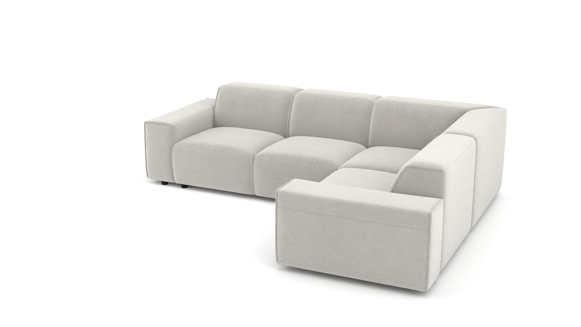 Ecksofa Venus / Farbe: Weiss