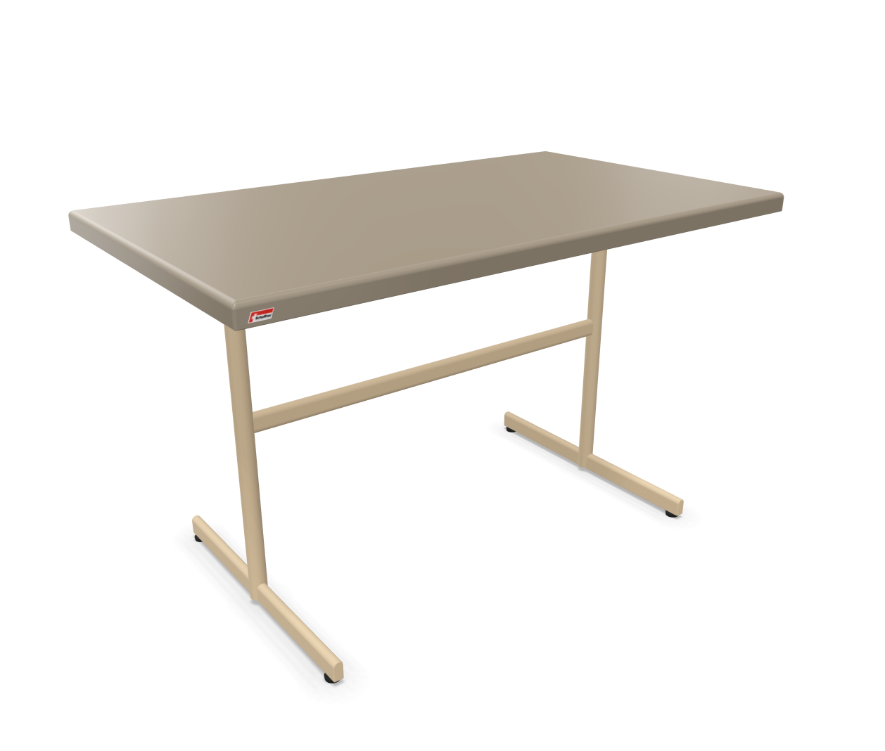 Table Bodensee de Schaffner / Couleur : Champagne / Dimensions : 120 x 70 cm