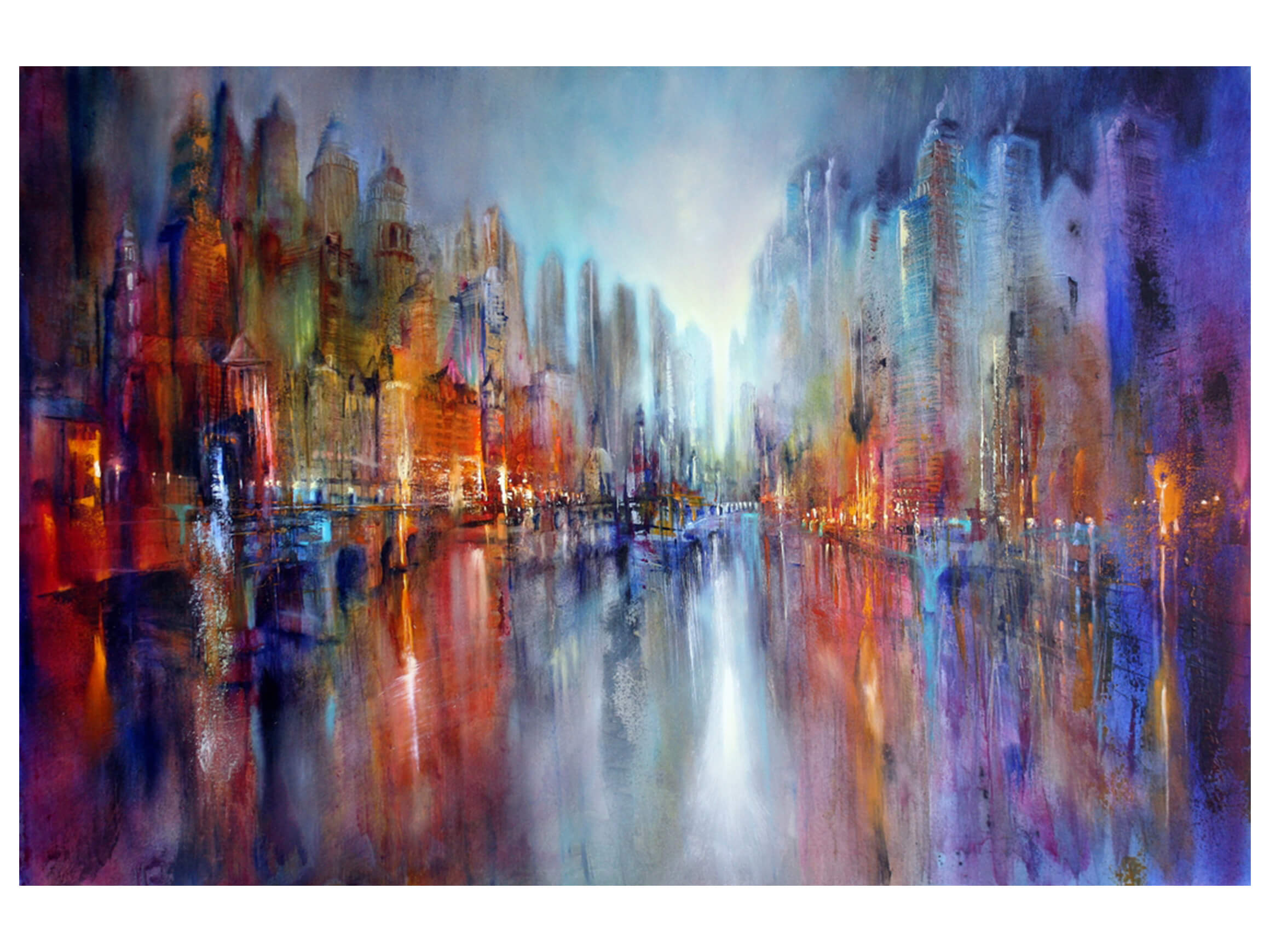 Système d'images Ville au bord du fleuve 3a ART