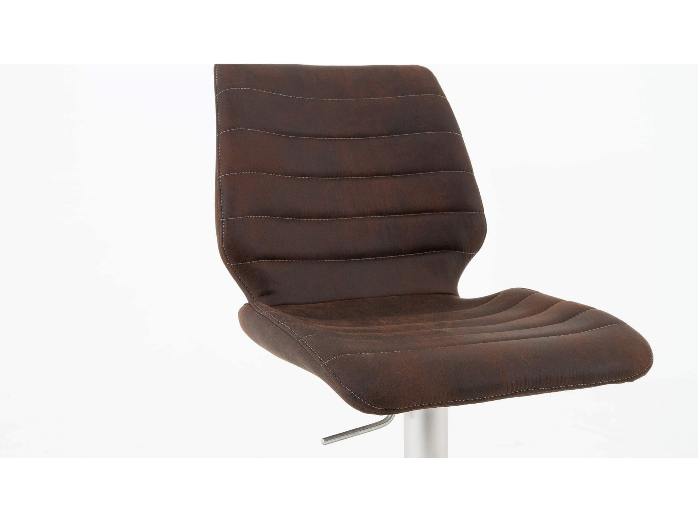 Barhocker Vaduz Niehoff / Farbe: Mocca / Material: Microfaser