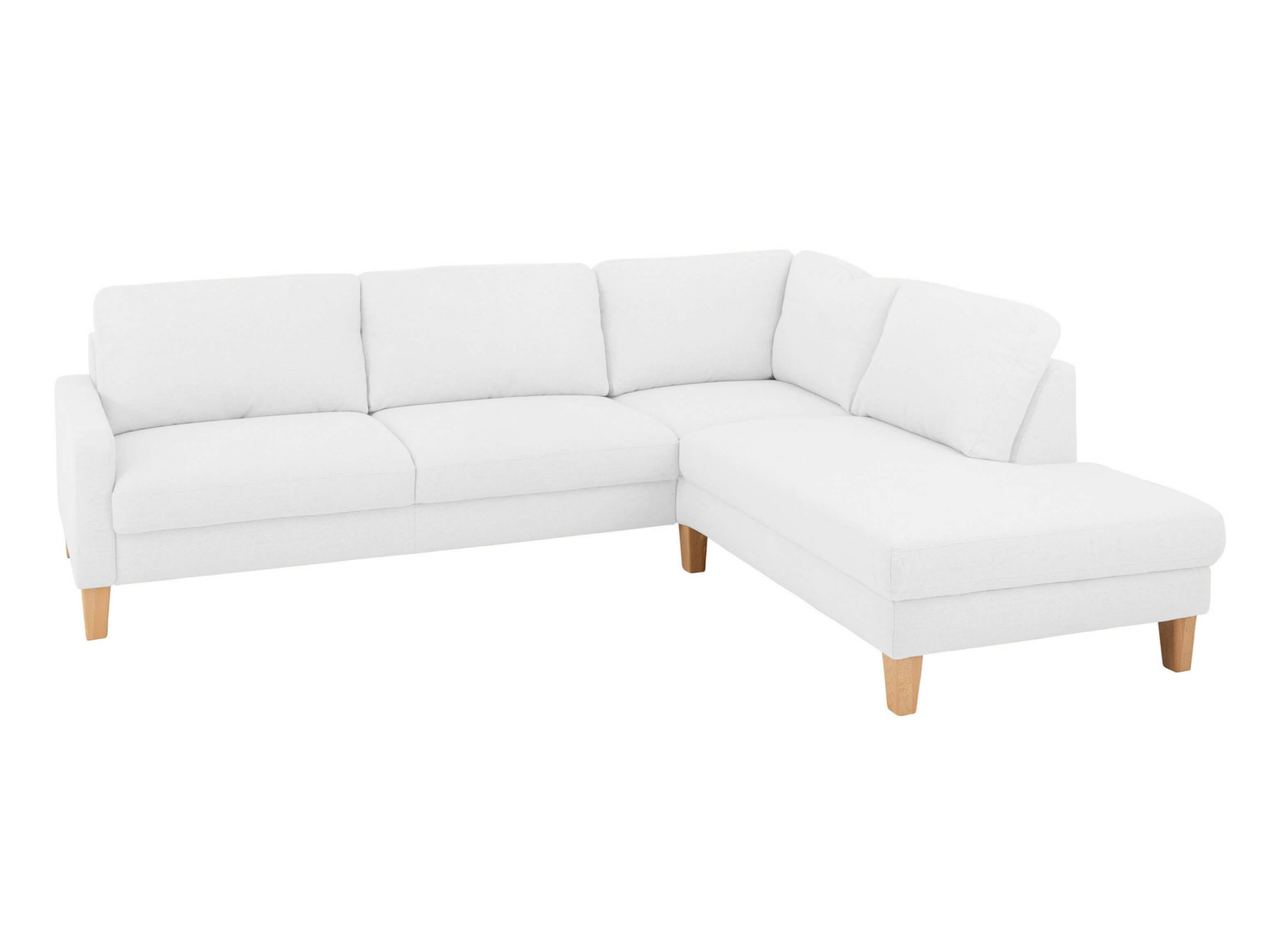 Cagliari Basic Candy corner sofa / Colour: Bianco / Material: Basic leather