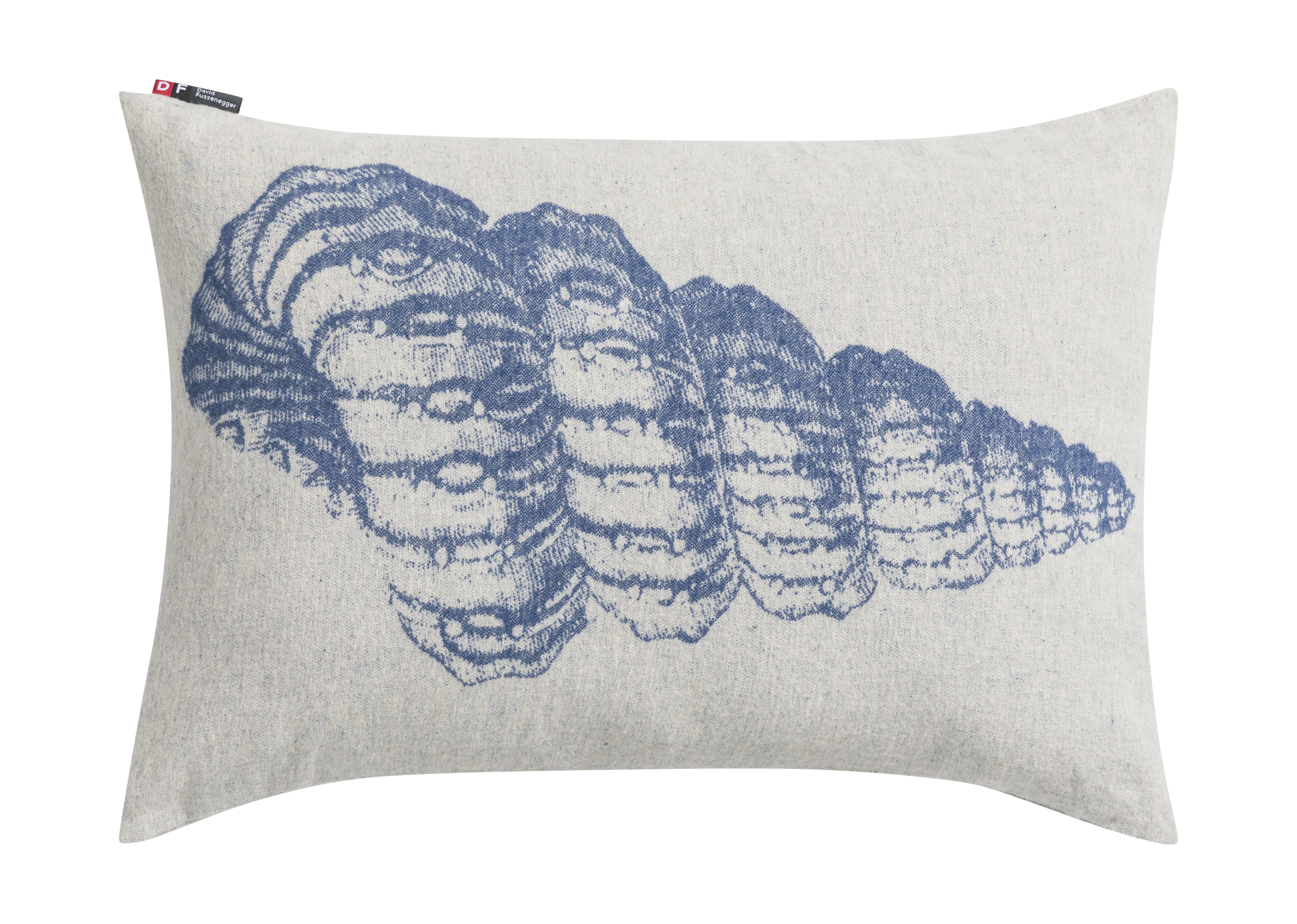 Sander AG Kissenhülle Alba Schnecke, Marine 40 x 60 cm Blau | Schubiger Möbel