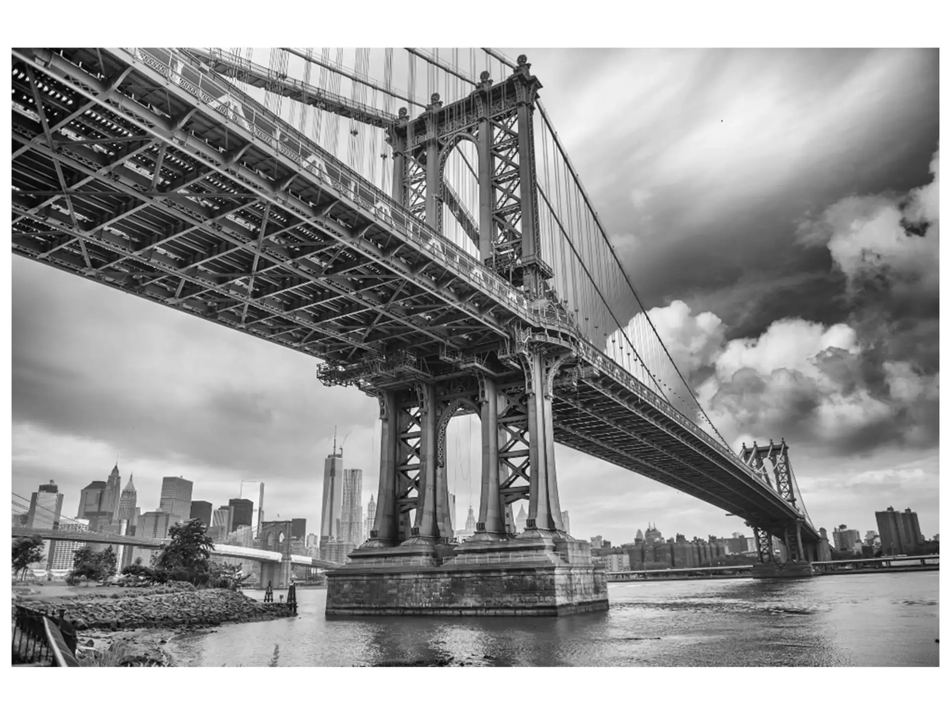 Digitaldruck auf Acrylglas Manhatten Bridge 1 image LAND / Grösse: 150 x 100 cm