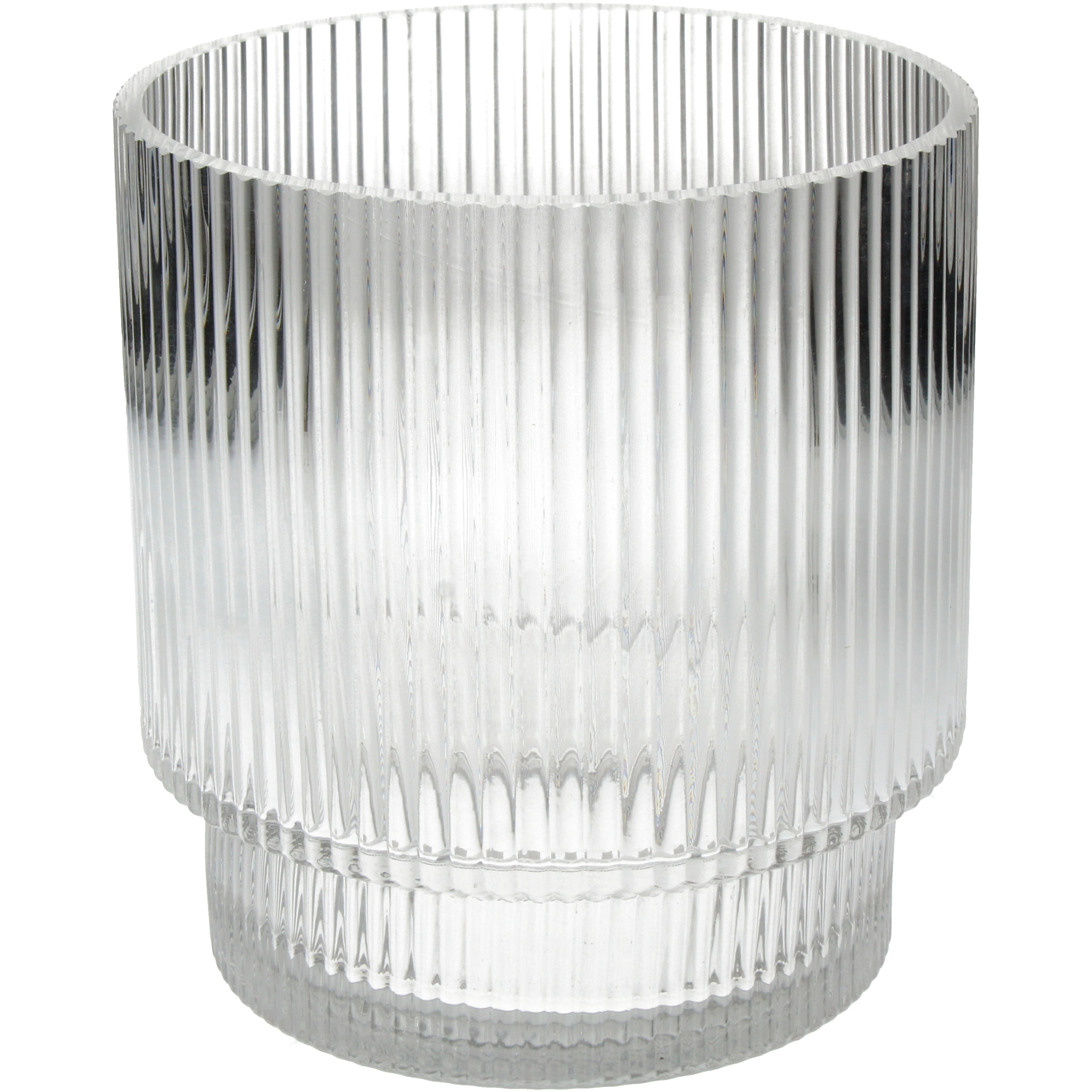 Kersten Vase Stripe, Glas H: 17 cm  | Schubiger Möbel