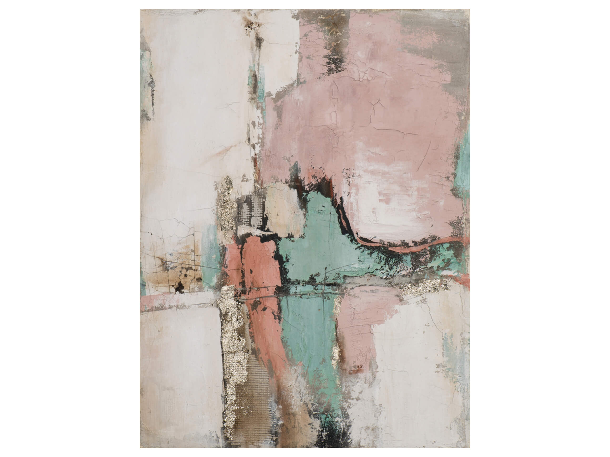 Bild Abstrakte Komposition in Beige und Grün image LAND