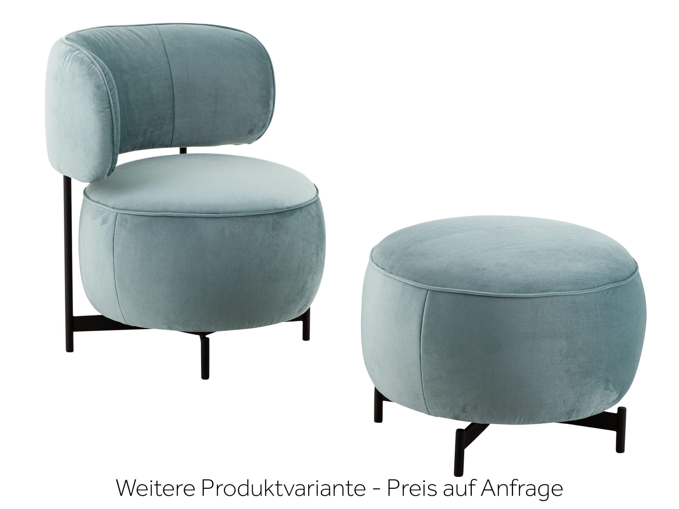 Hocker 8170 Basic Himolla / Farbe: Stone / Material: Stoff Basic