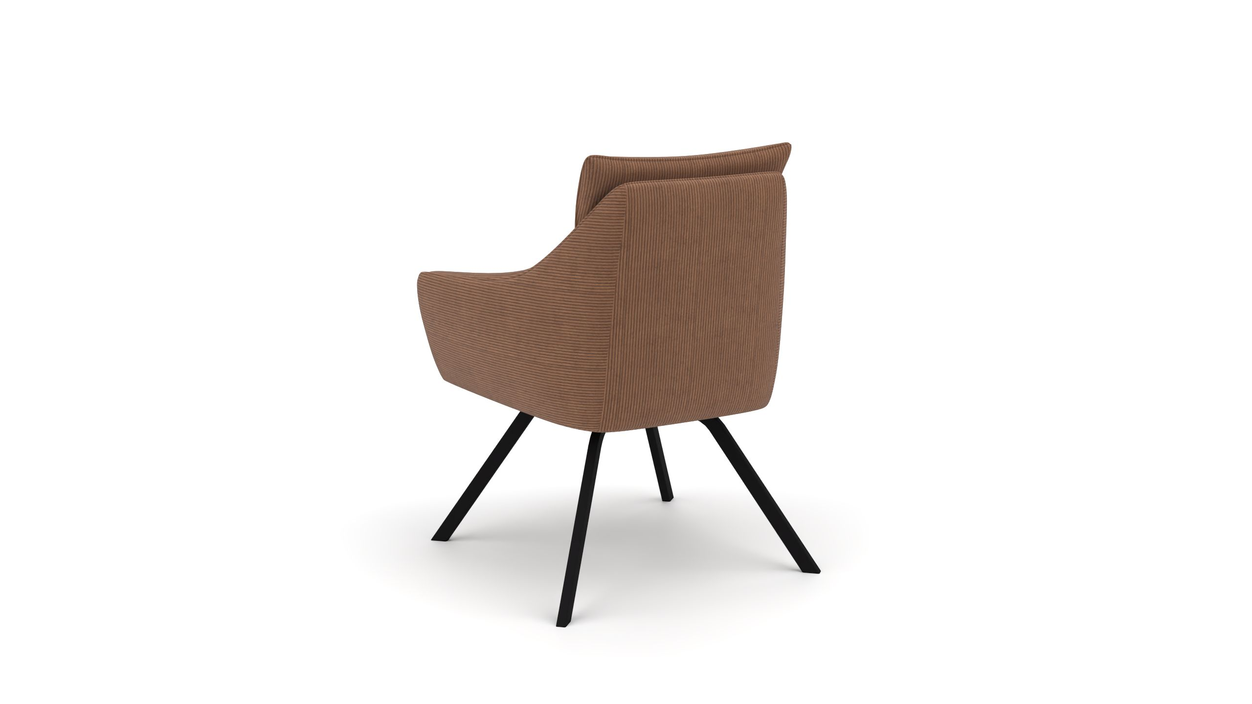 Stuhl Pegasus b - UrbanDesign / Farbe: Cognac / Bezugsmaterial: Stoff
