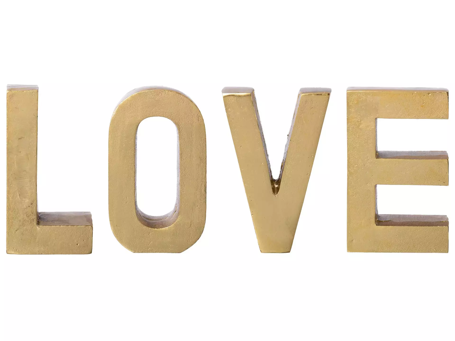 Schriftzug Love, Gold H: 20 cm Gasper