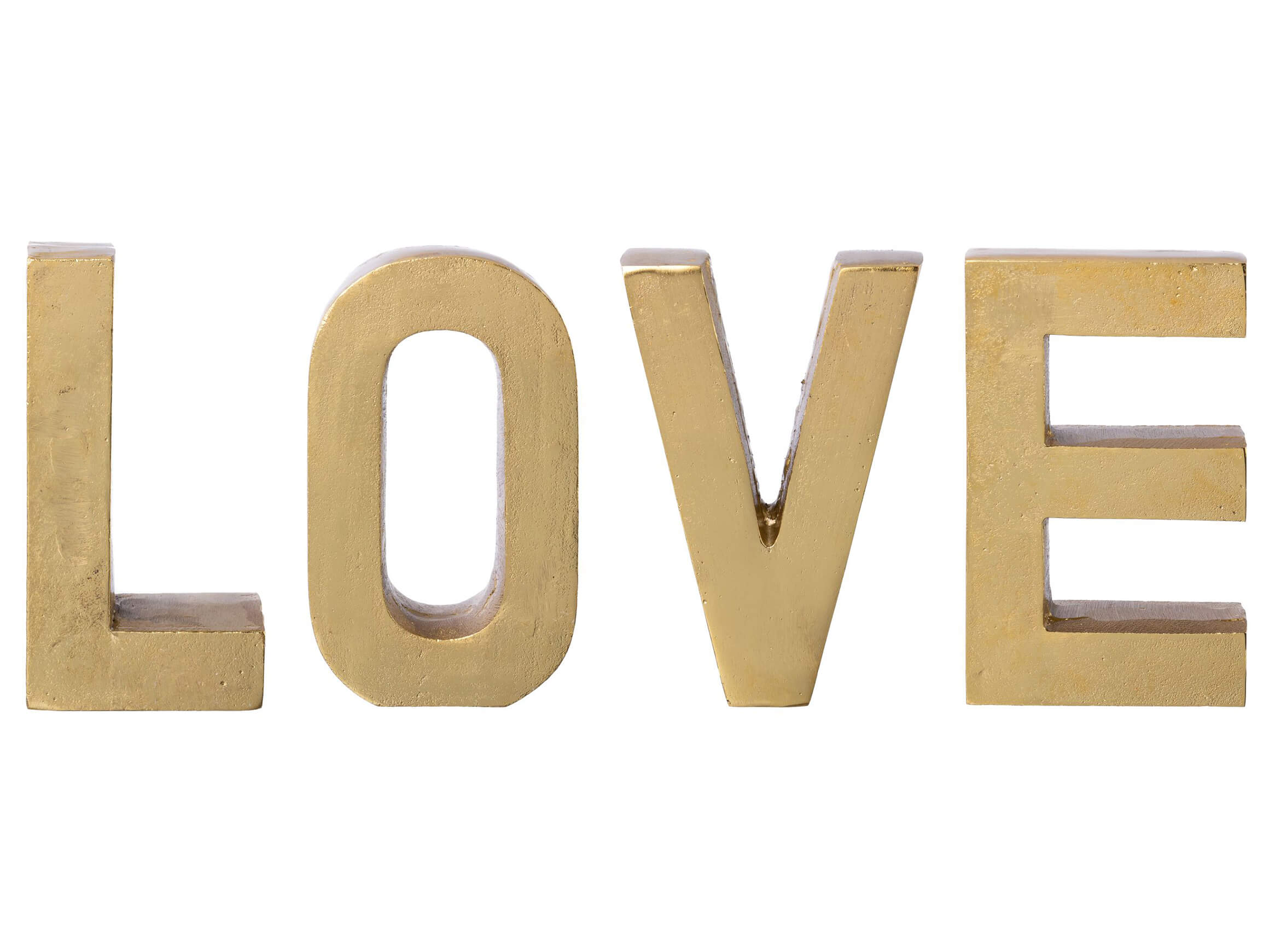 Schriftzug Love, Gold H: 20 cm Gasper