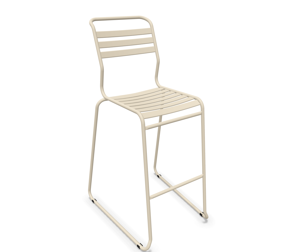 Schaffner Bar-Kufen-Lättlistuhl Säntis Beige | Schubiger Möbel