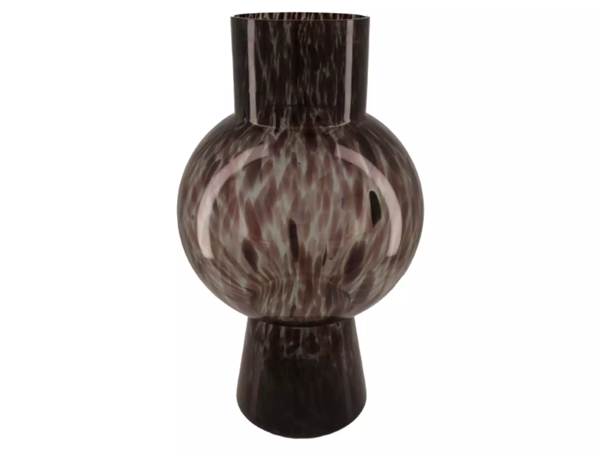 Vase Rauchglas, Leoprint H: 46 cm Dijk