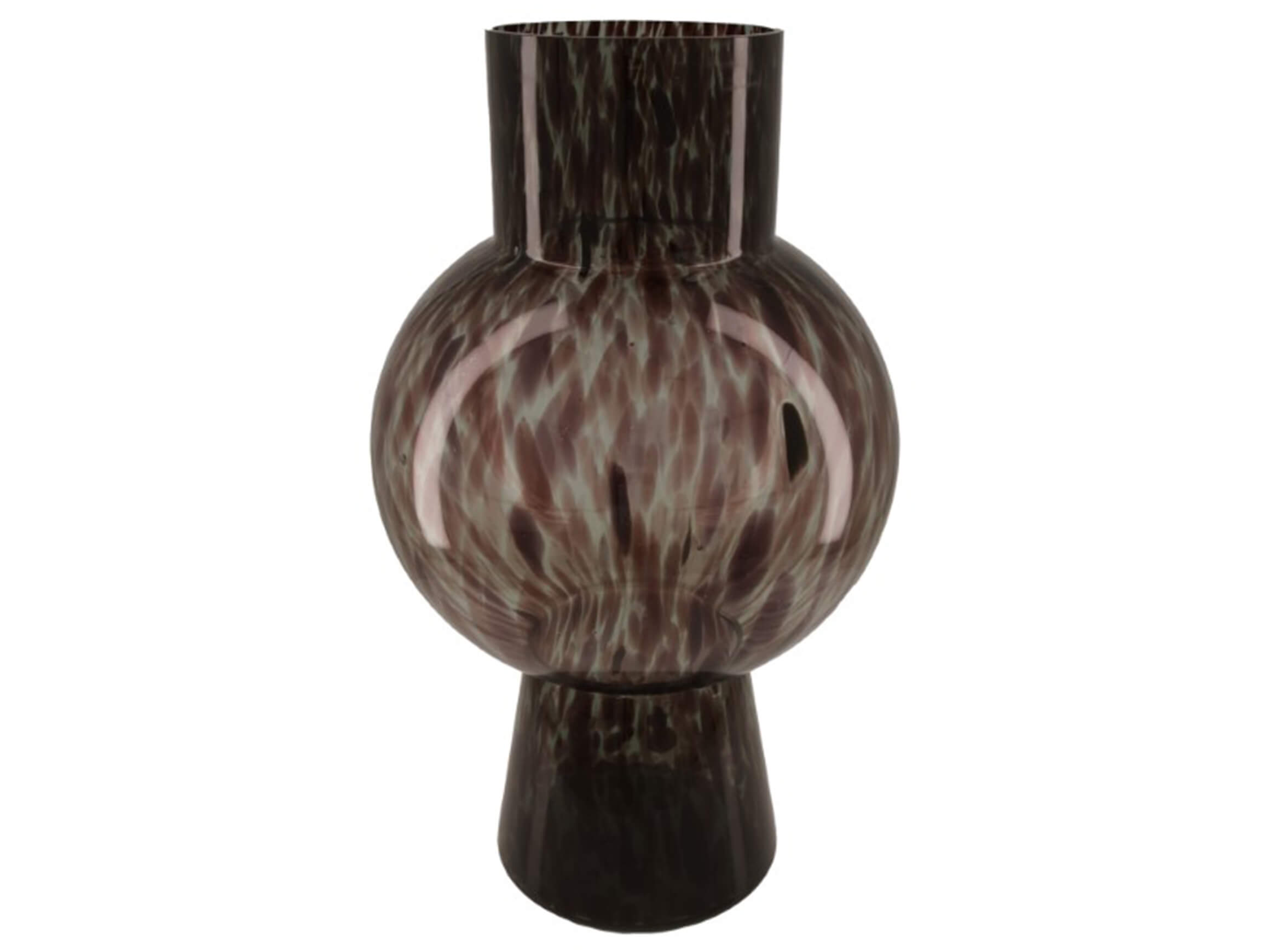 Vase Rauchglas, Leoprint H: 46 cm Dijk
