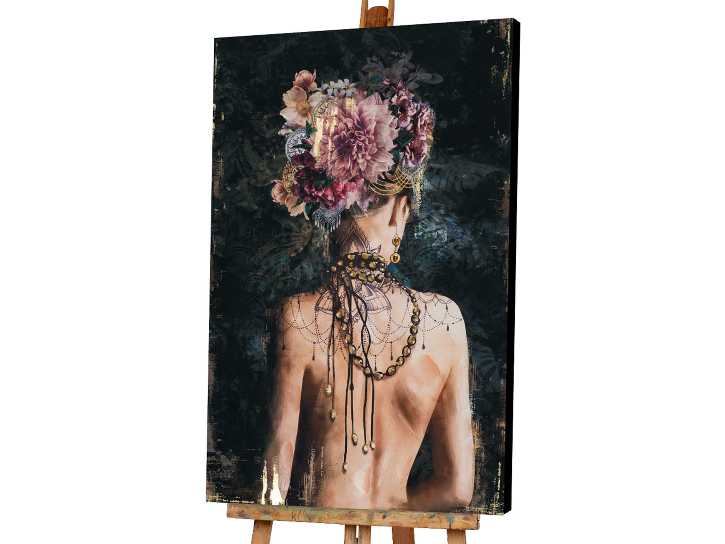 Bild Rückenansicht Geschmückte Schönheit 2 image LAND