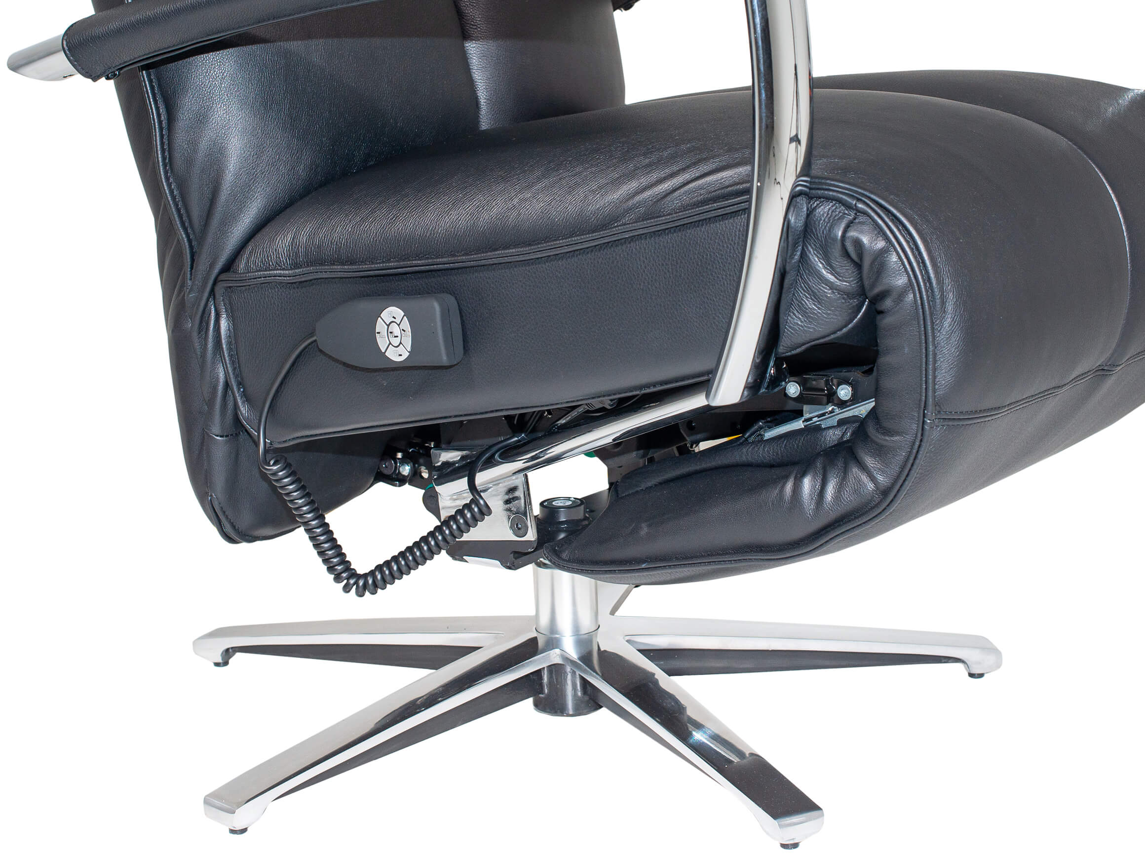 Relaxer Colin Strässle / Farbe: Schwarz / Bezugsmaterial: Leder