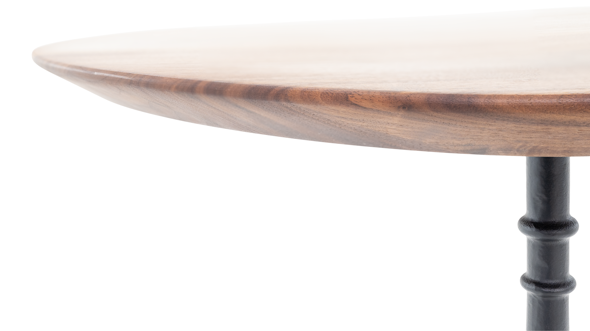 Side table "Thalwil" American walnut - oiled, Swiss edge, 80x80 cm