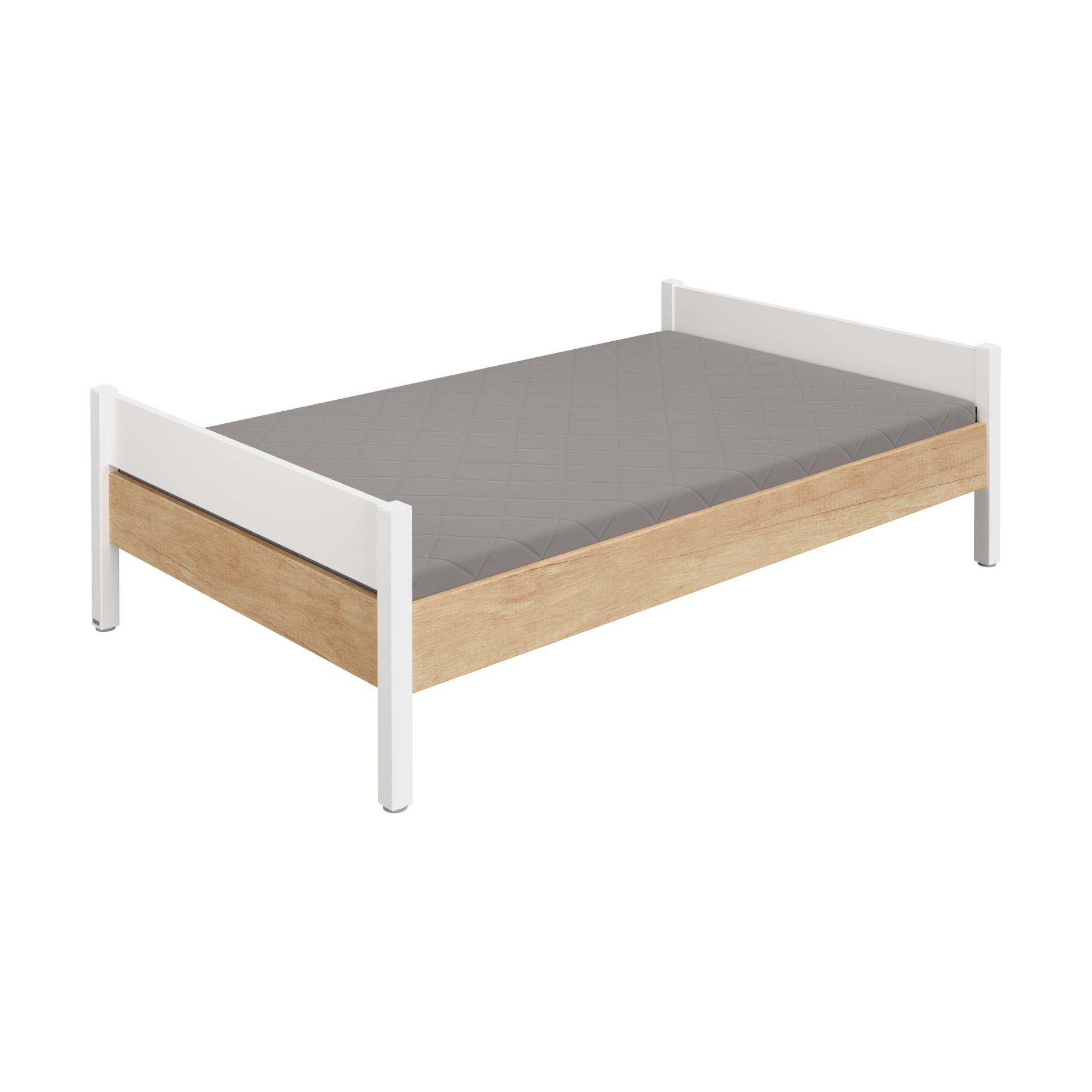 Bett Kira von Paidi / Farbe: Eiche-Nebraska / Grösse: 148 x 210 cm