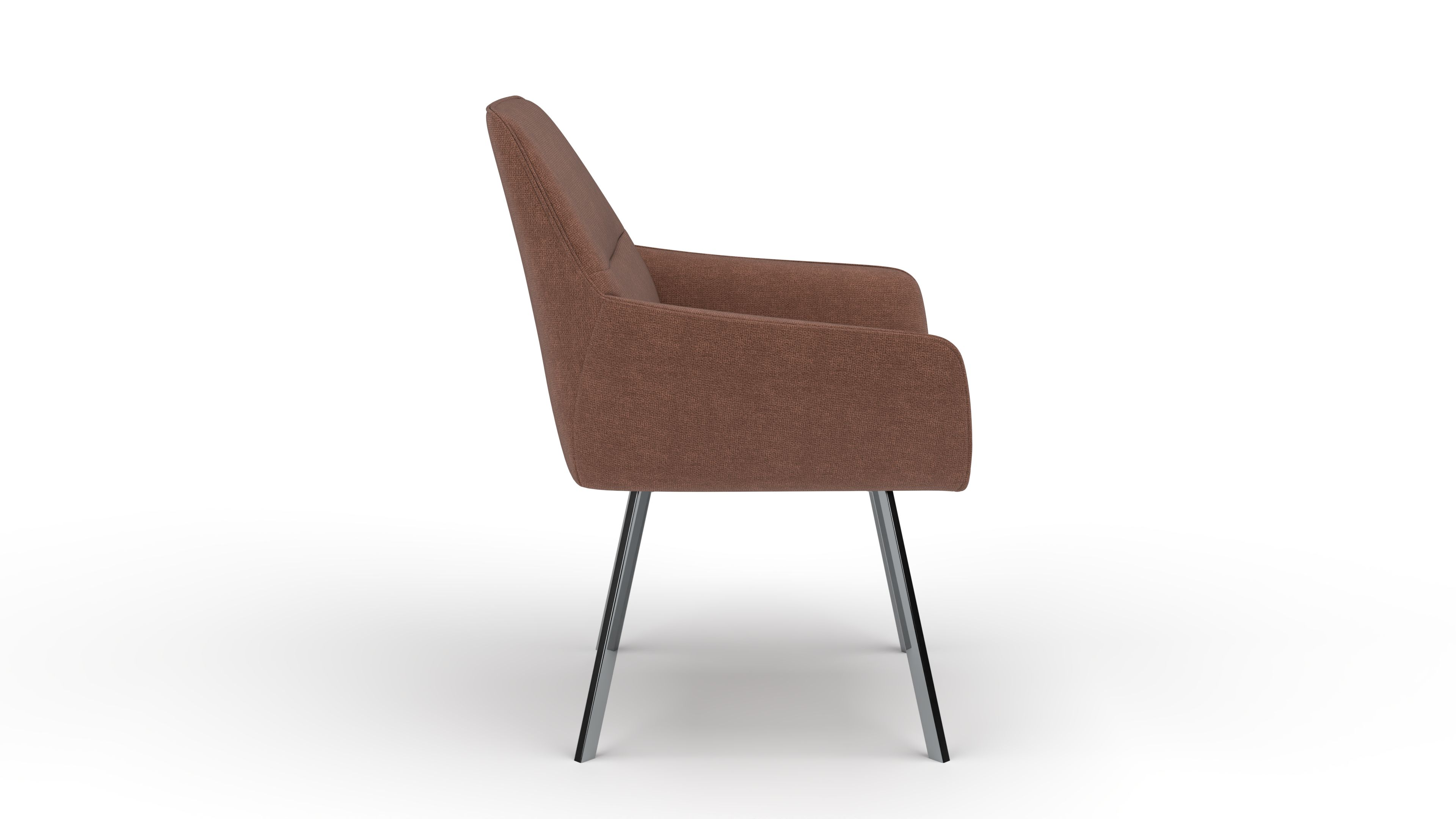 Stuhl Bellatrix - von UrbanDesign | Drehfunktion, Fuss chrom, Stoff Cream