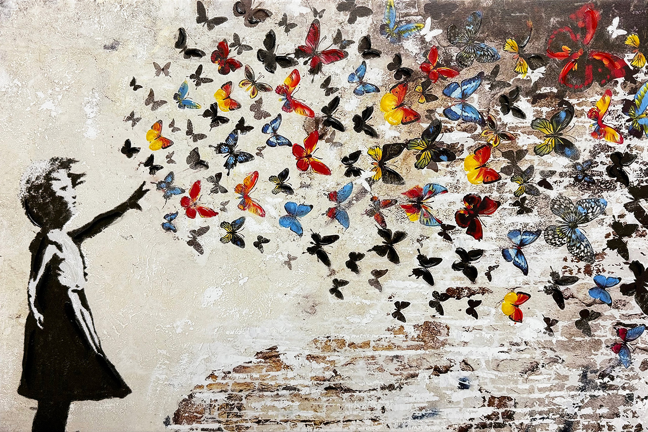 Gemälde Butterfly Girl image LAND