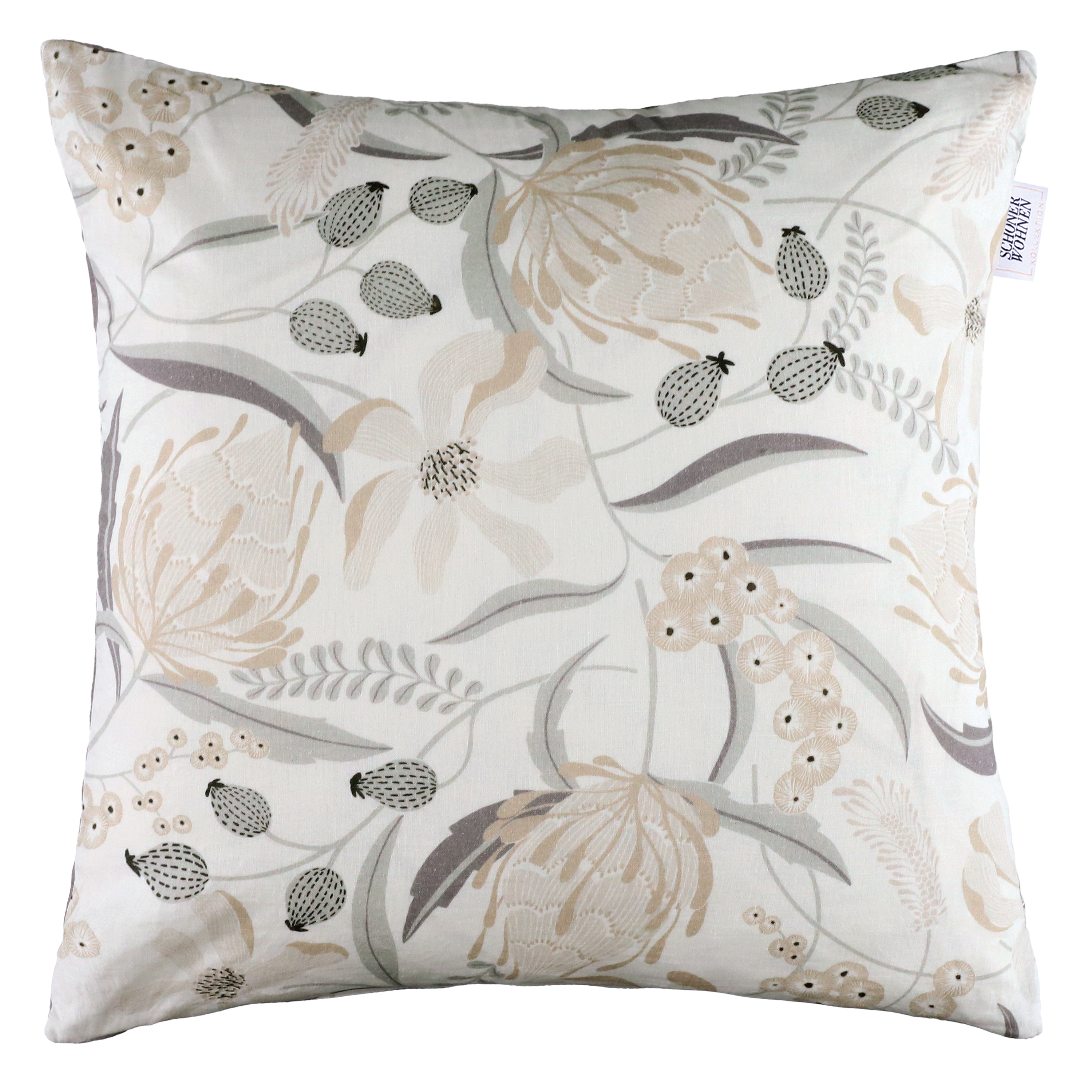 Stoeckel & Grimmler Kissenhülle Playful 45x45 cm Grau | Schubiger Möbel