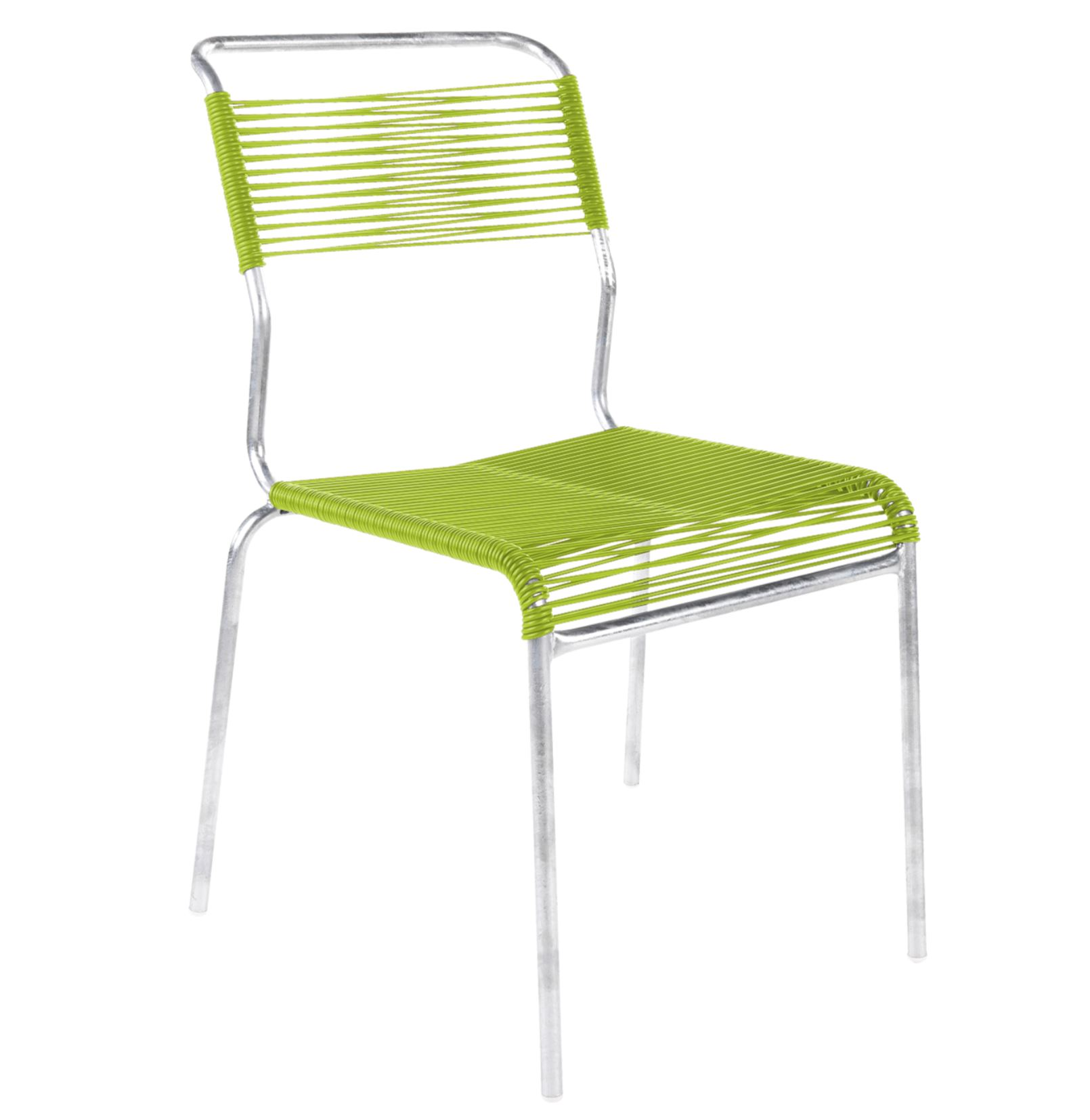 Spaghetti-Stuhl Säntis Feuerverzinkt von Schaffner / Farbe: Hellgrün / Grösse: 44 x 61 cm
