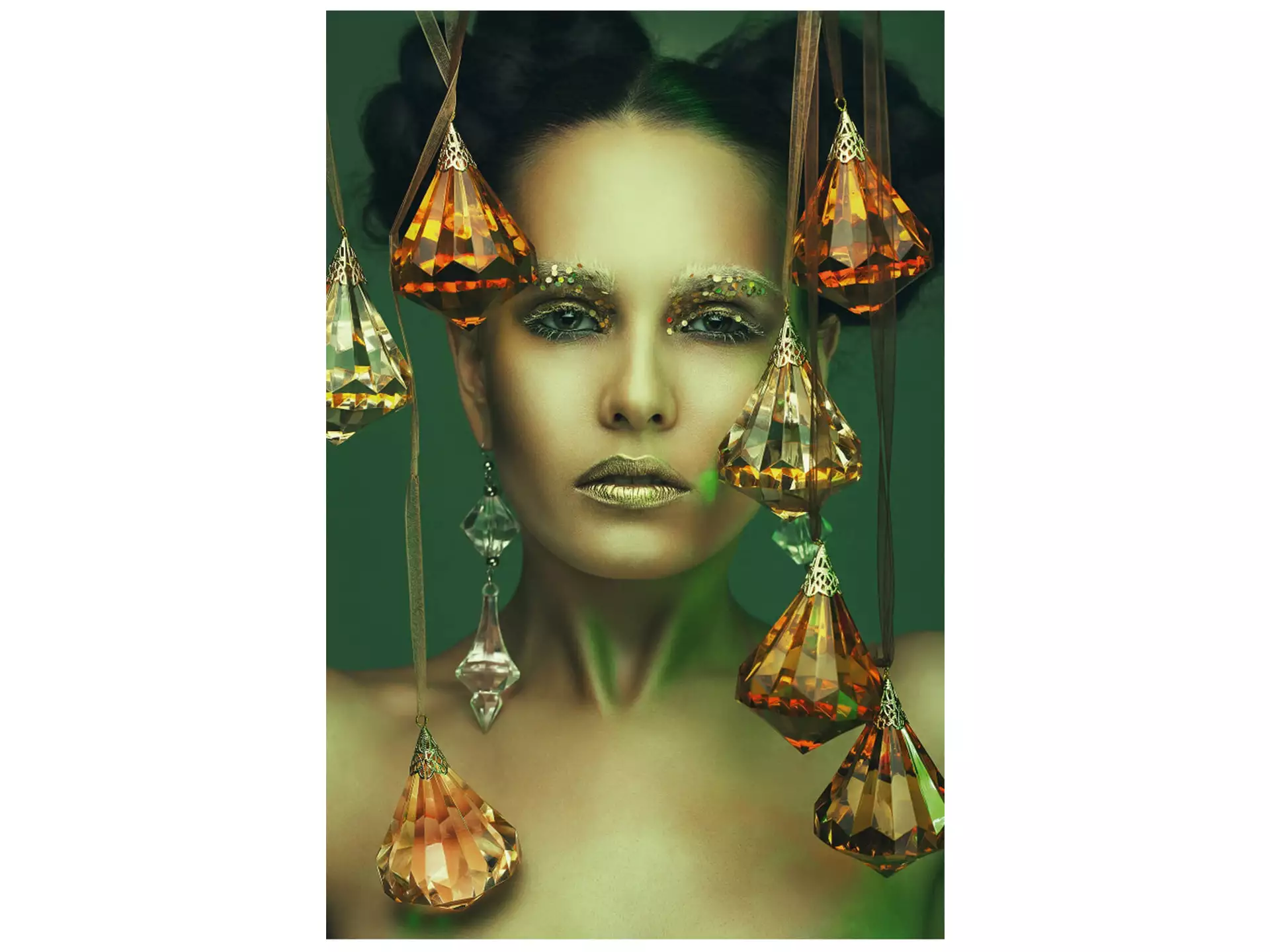 Digitaldruck auf Acrylglas Spectakuläre Grüne Schönheit image LAND / Grösse: 120 x 80 cm