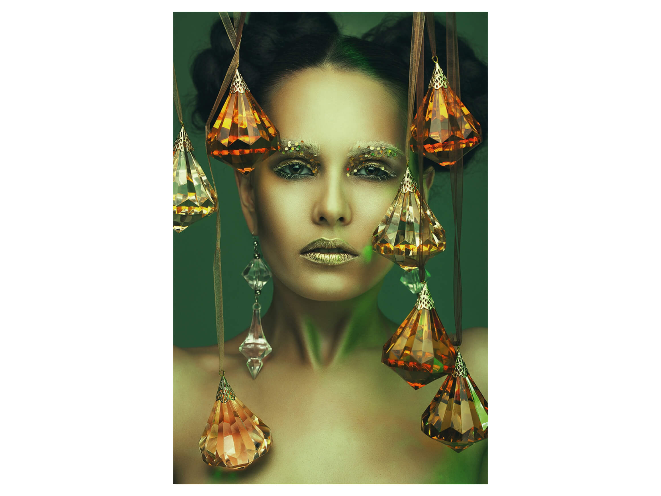 Digitaldruck auf Acrylglas Spectakuläre Grüne Schönheit image LAND / Grösse: 120 x 80 cm