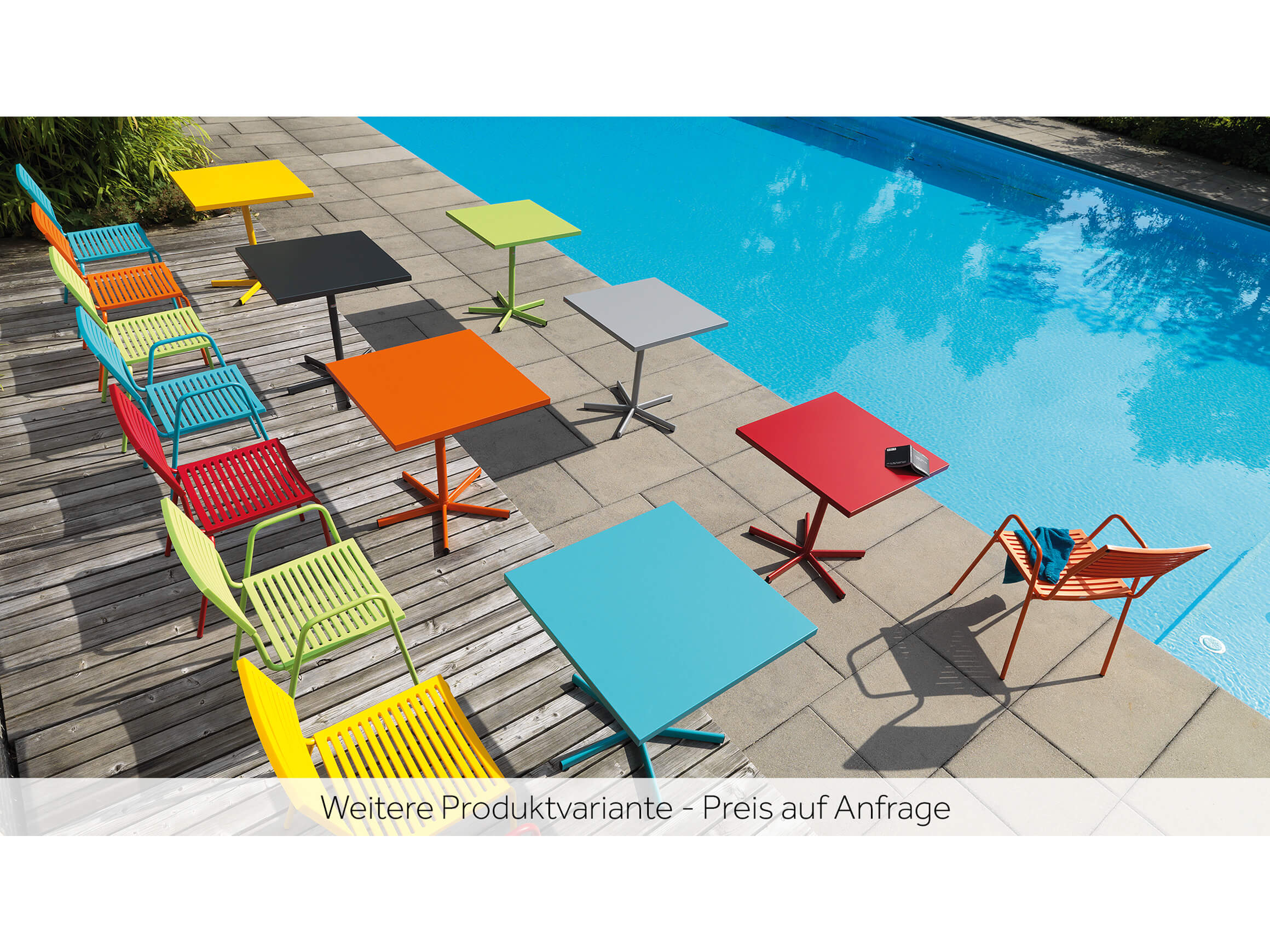 Gartenstuhl Lamello ohne Armlehne Schaffner / Farbe: Anthrazit