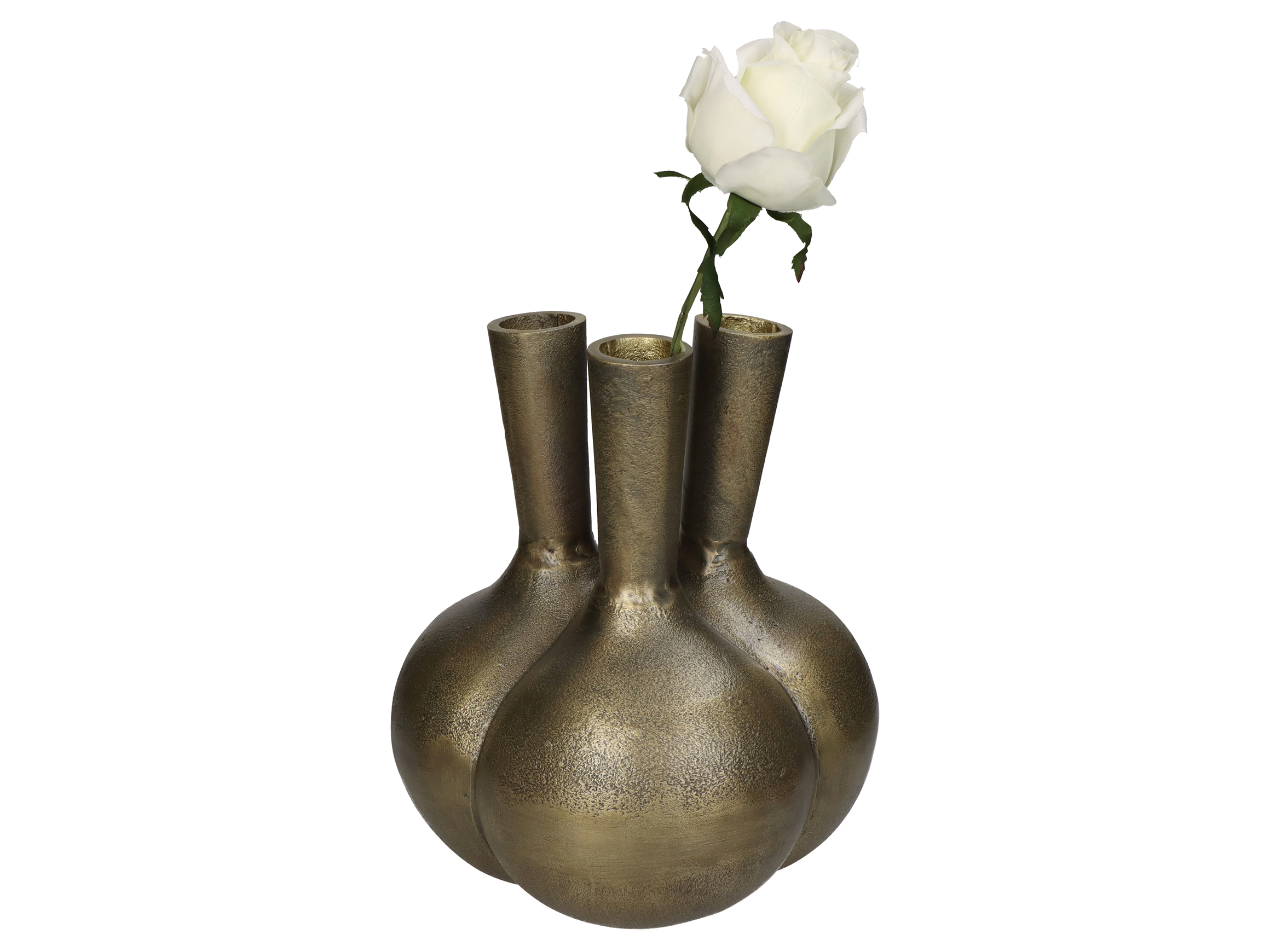Vase Aluminium Gold H: 36 cm Kersten