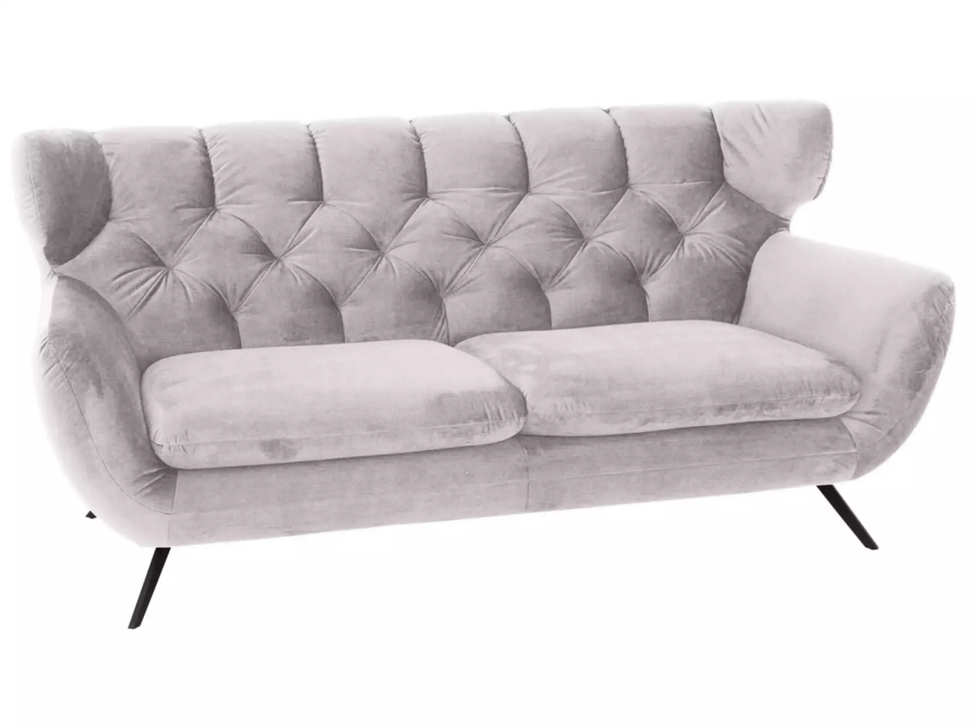 Sofa Sante fe Basic B: 200 cm Candy / Farbe: Silver / Material: Stoff Basic