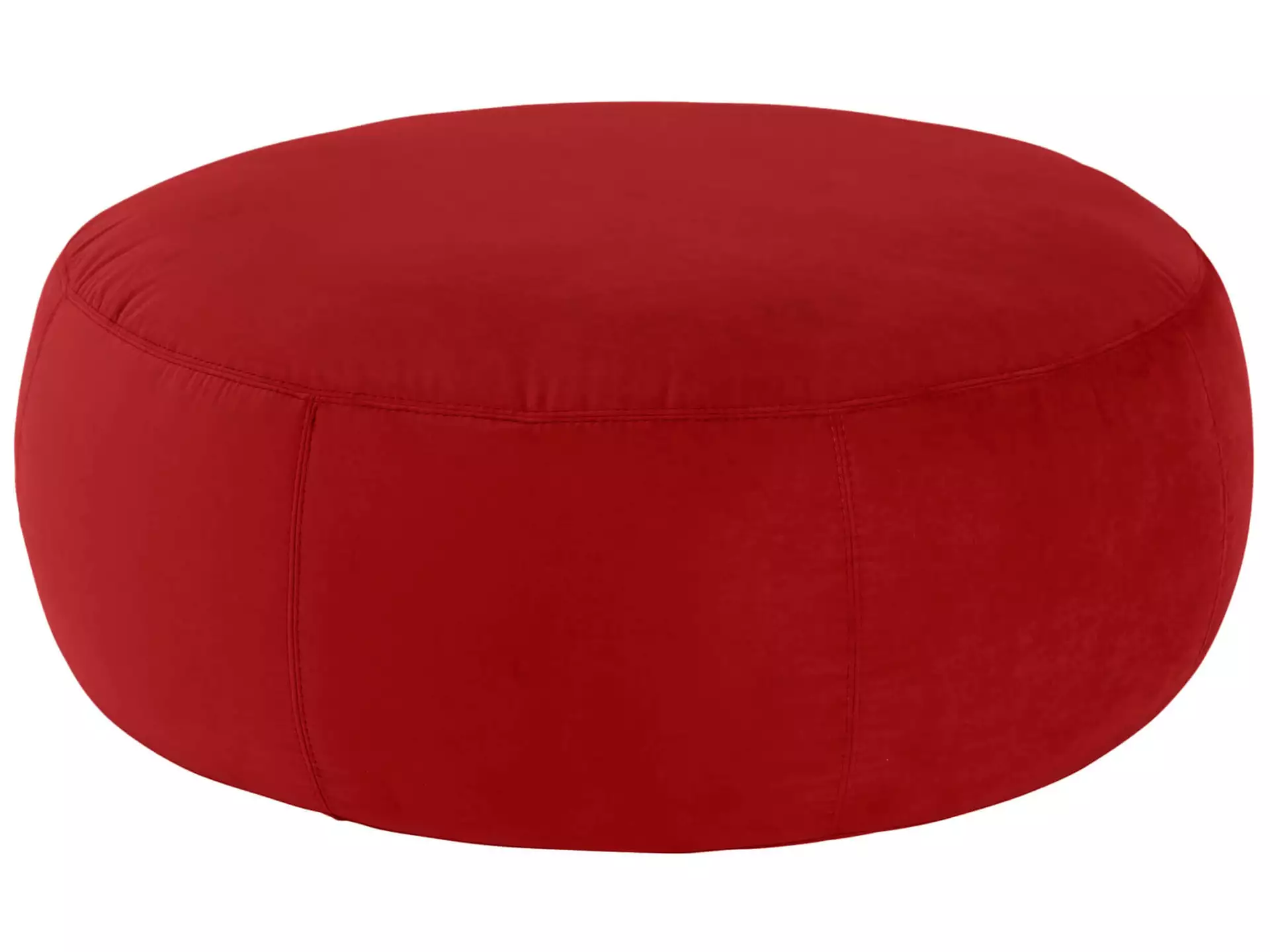 Hocker Annabelle Velvet D: 105 cm Candy / Farbe: Red / Material: Stoff