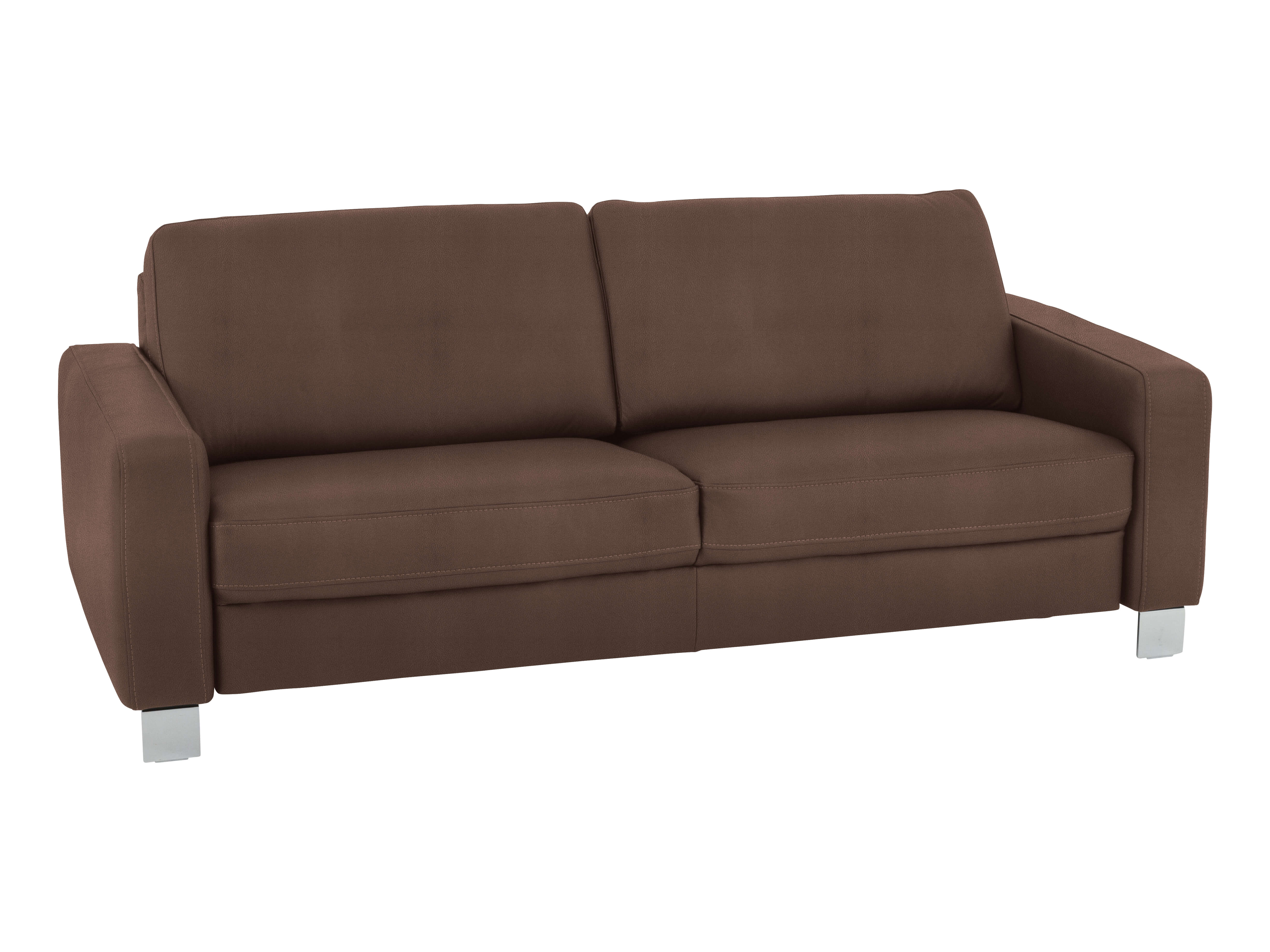 Sofa Shetland Basic B: 214 cm Polipol / Farbe: Mocca / Material: Leder Basic