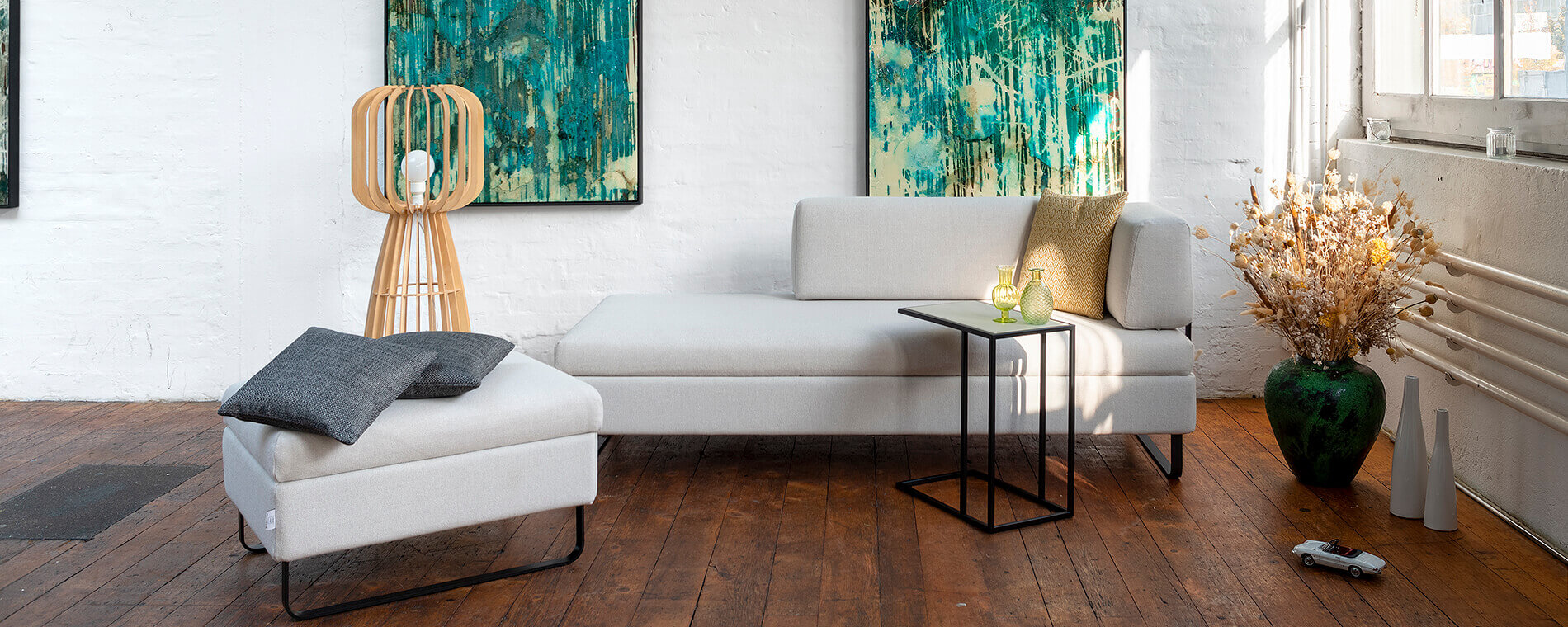 Bettsofa Bed For Living, Stoff Rot, Schaumkernmatratze,