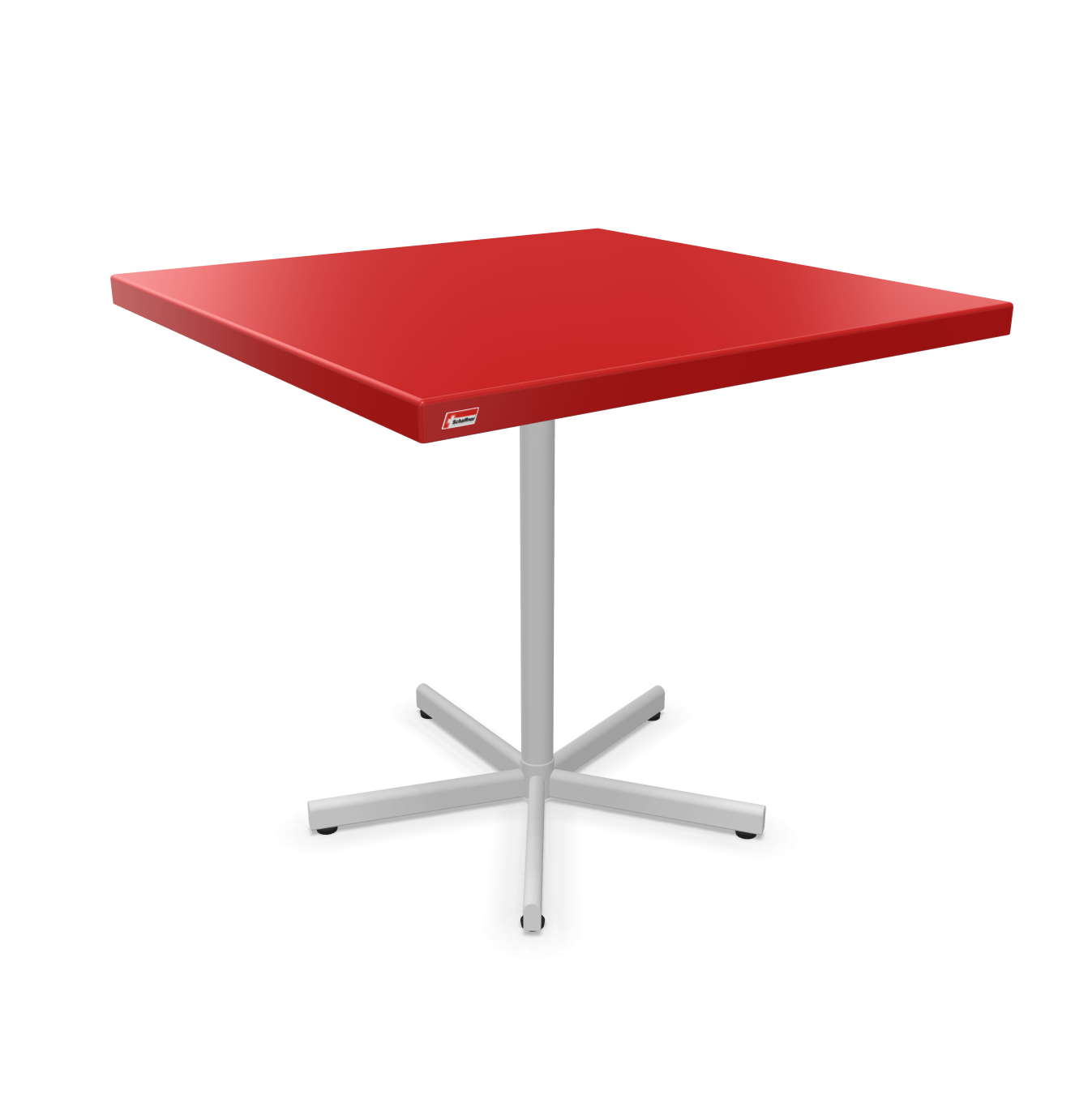 Schaffner Tisch Bodensee Quadratisch Rot | Schubiger Möbel