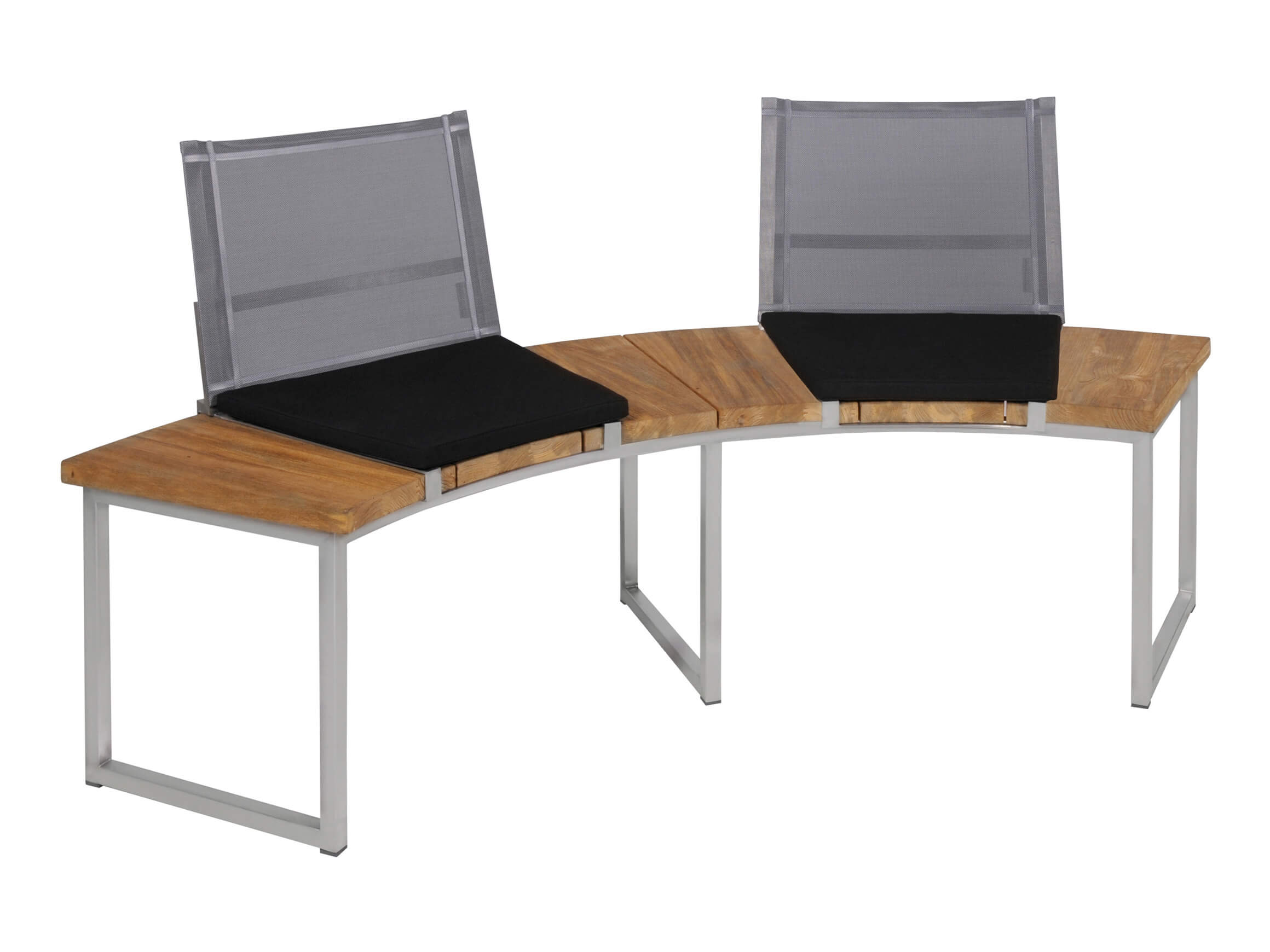 Rückenlehne Onyx, Textilene Anthrazit, b 50 cm t 49 cm h 44 cm