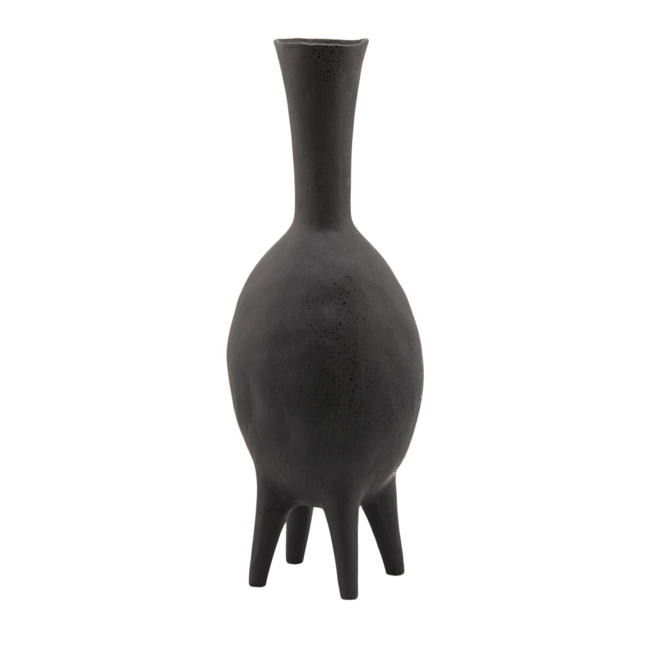 Vase Chakra Keramik Schwarz H: 63 cm Edg