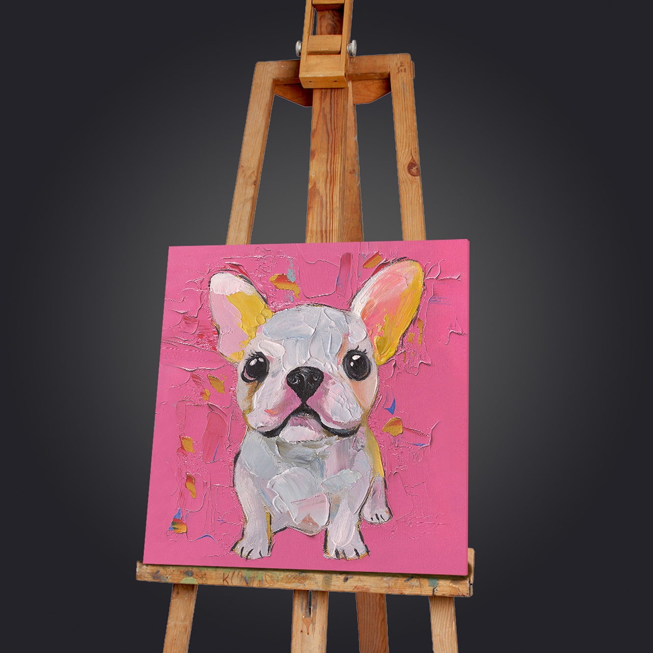 ‘White Bully’ painting image LAND