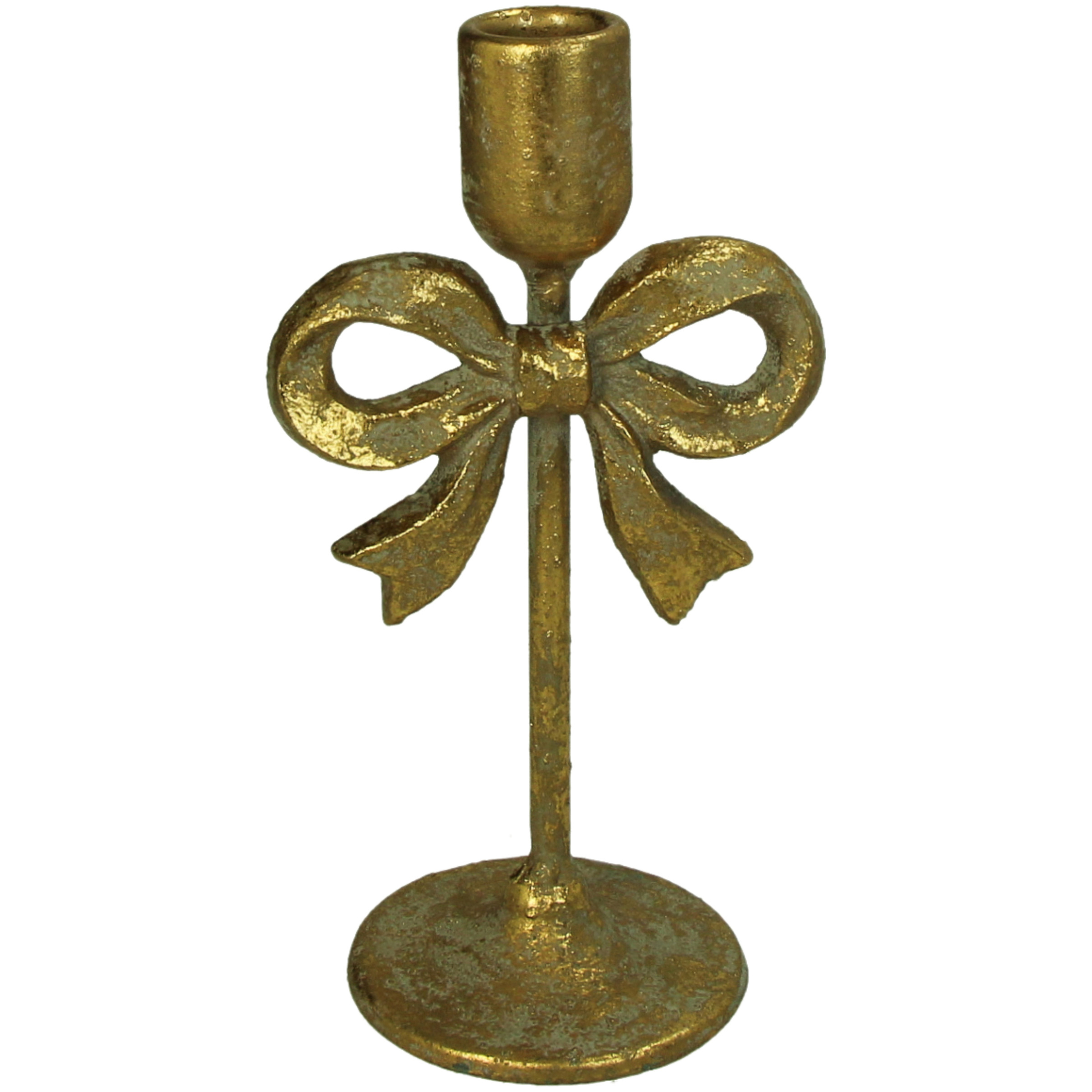 Kerzenständer Masche Aus Metal, Gold H: 21 cm Kersten