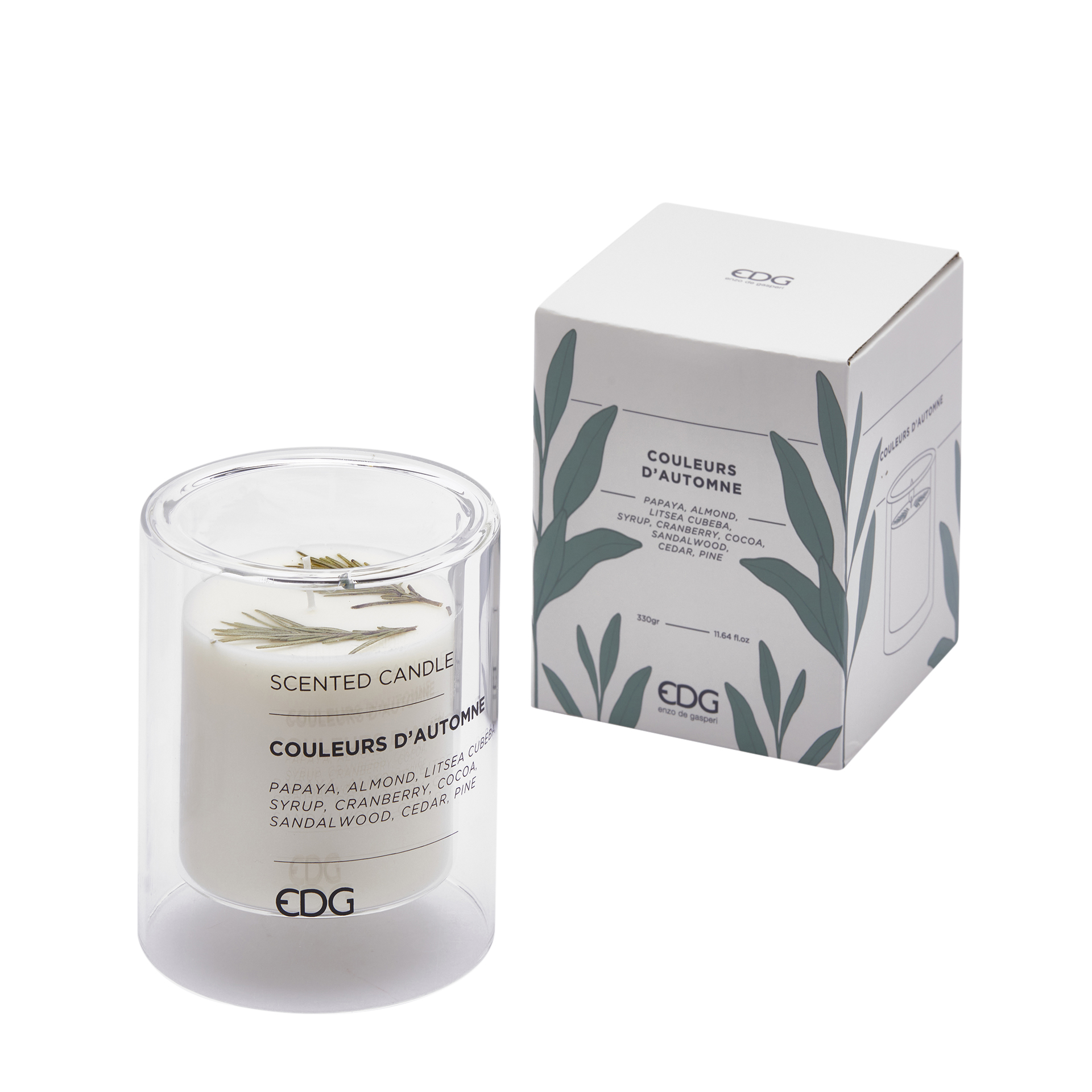 Duftkerze Wald H: 12 cm Edg