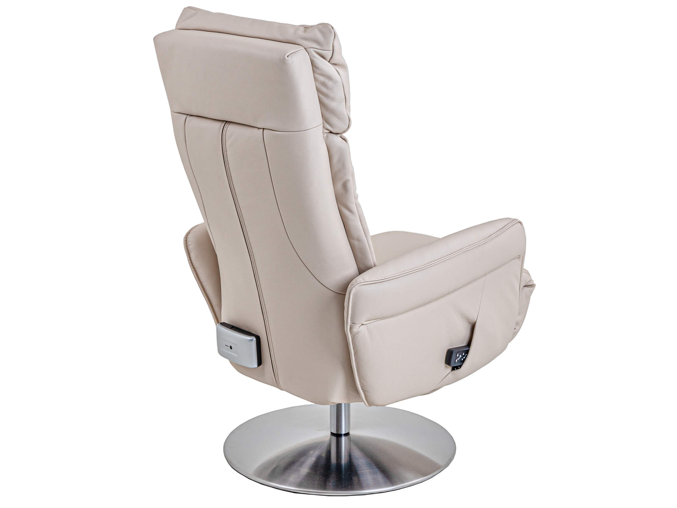 Relaxer Dimitri Himolla / Farbe: Nebel / Bezugsmaterial: Leder