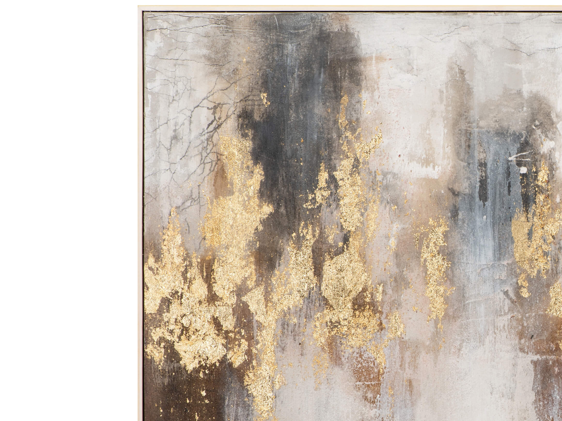 Bild Abstrakte Farbkomposition mit Braun und Gold 3 image LAND