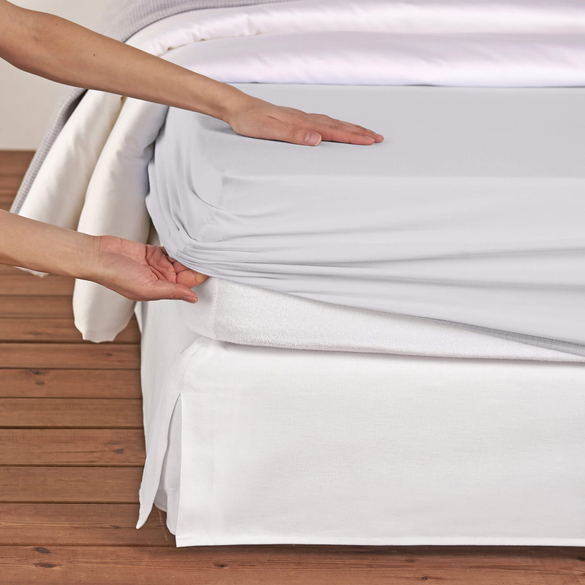 Fixleintuch Jersey Silber, 200x90 Cm, Höhe: 30 cm