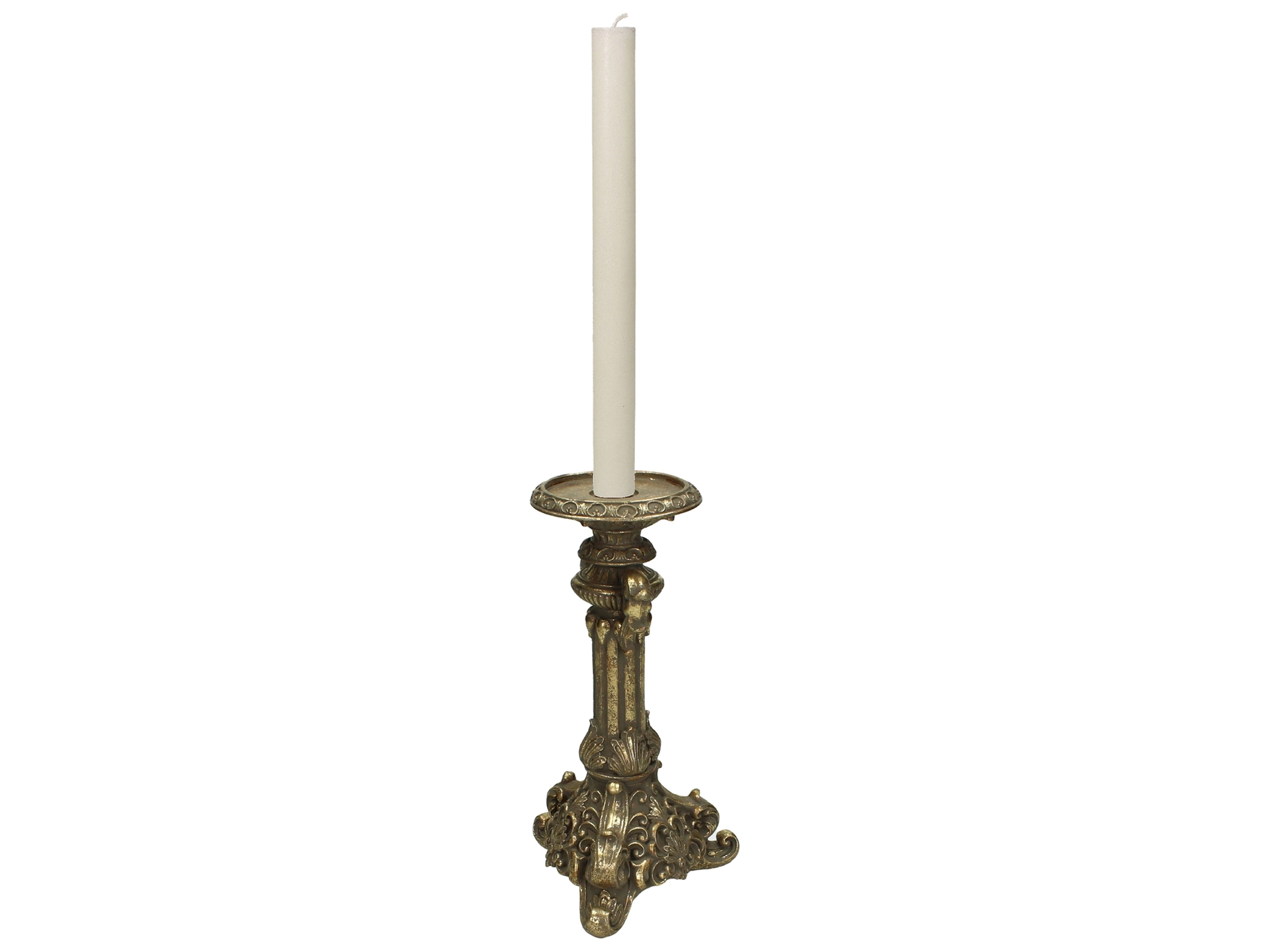 Kerzenständer Barock Gold H: 27 cm Kersten