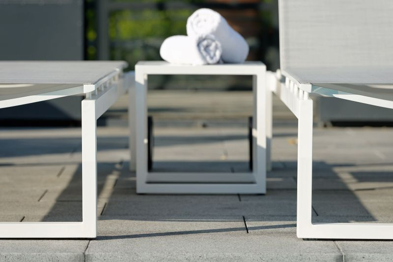 Ramona White Star Side Table