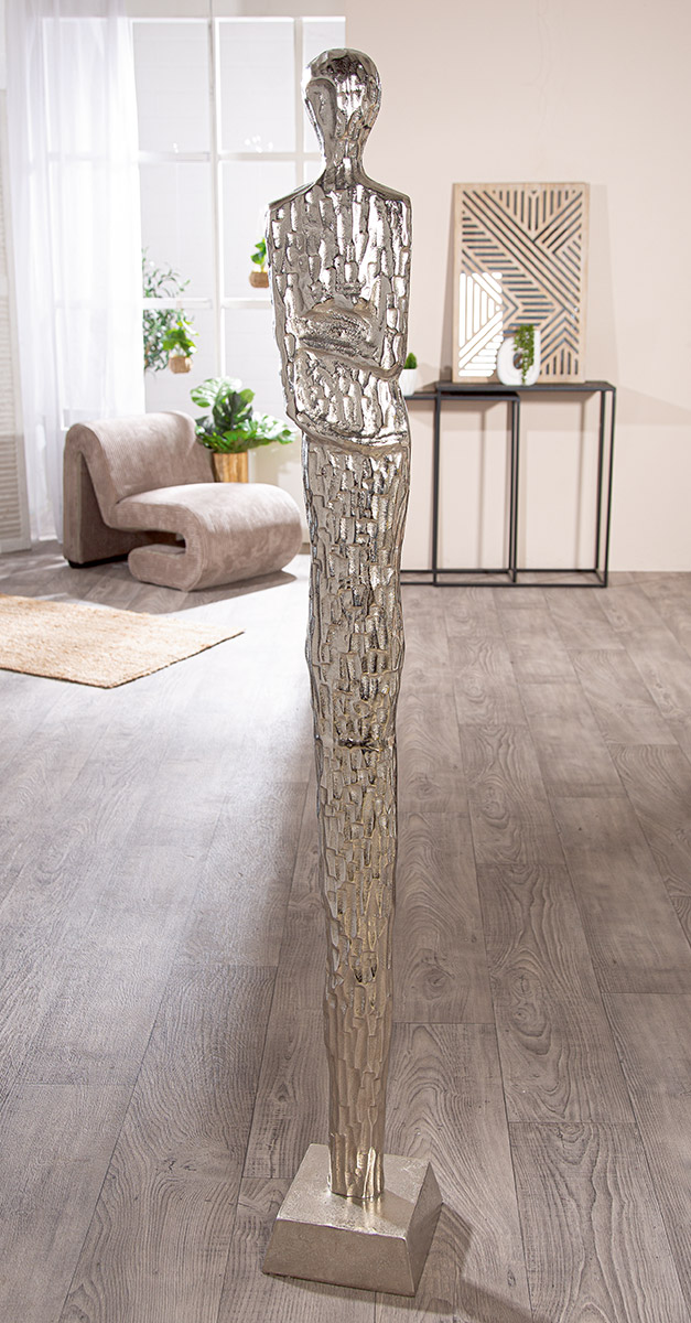 Figurine Femme, Salvina, aluminium, or H : 156 cm Gilde