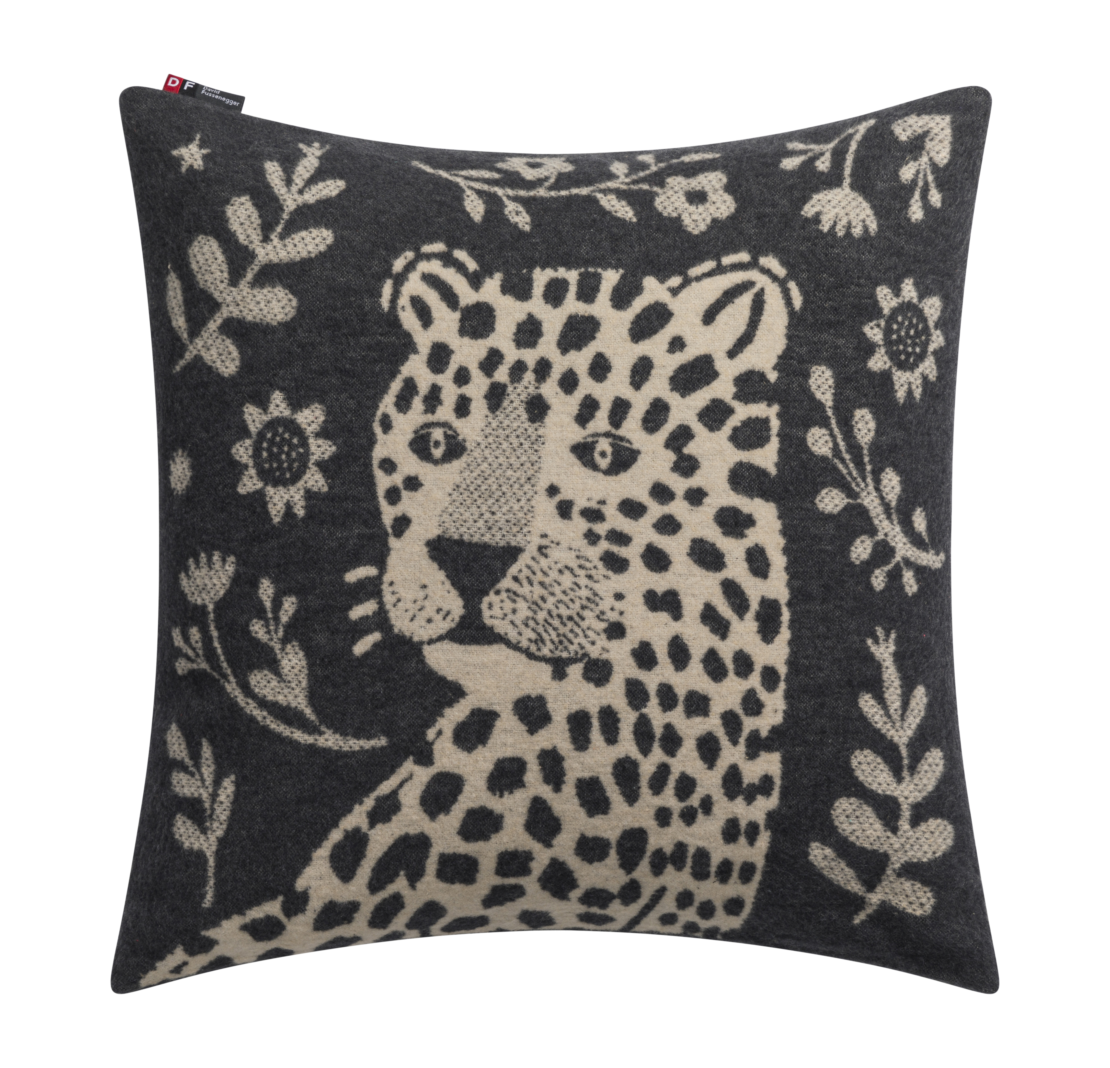 Kissenhülle Silvretta Leo Anthrazit 50x50 cm Sander AG