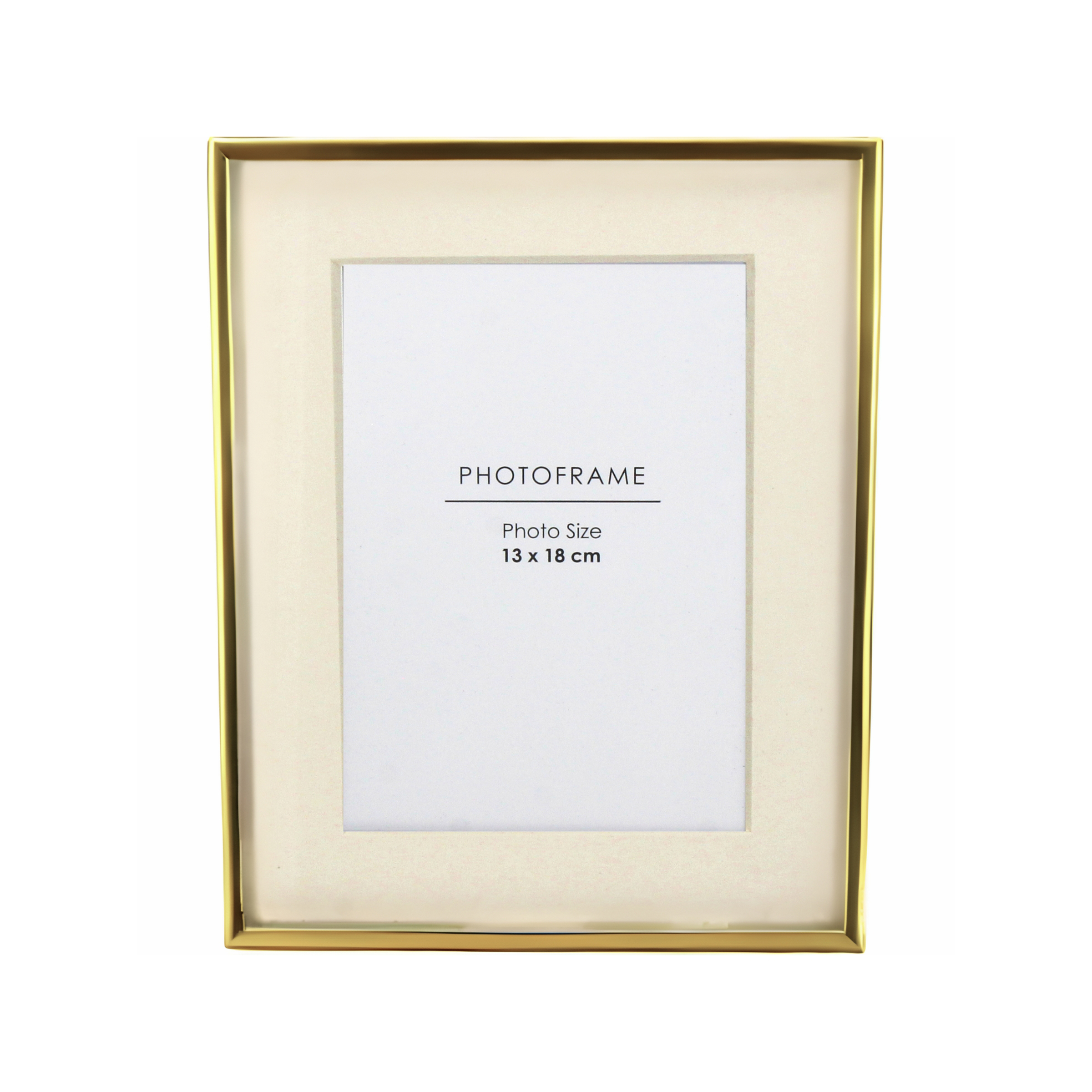 Fotorahmen Metall, Gold B: 13 cm Kersten