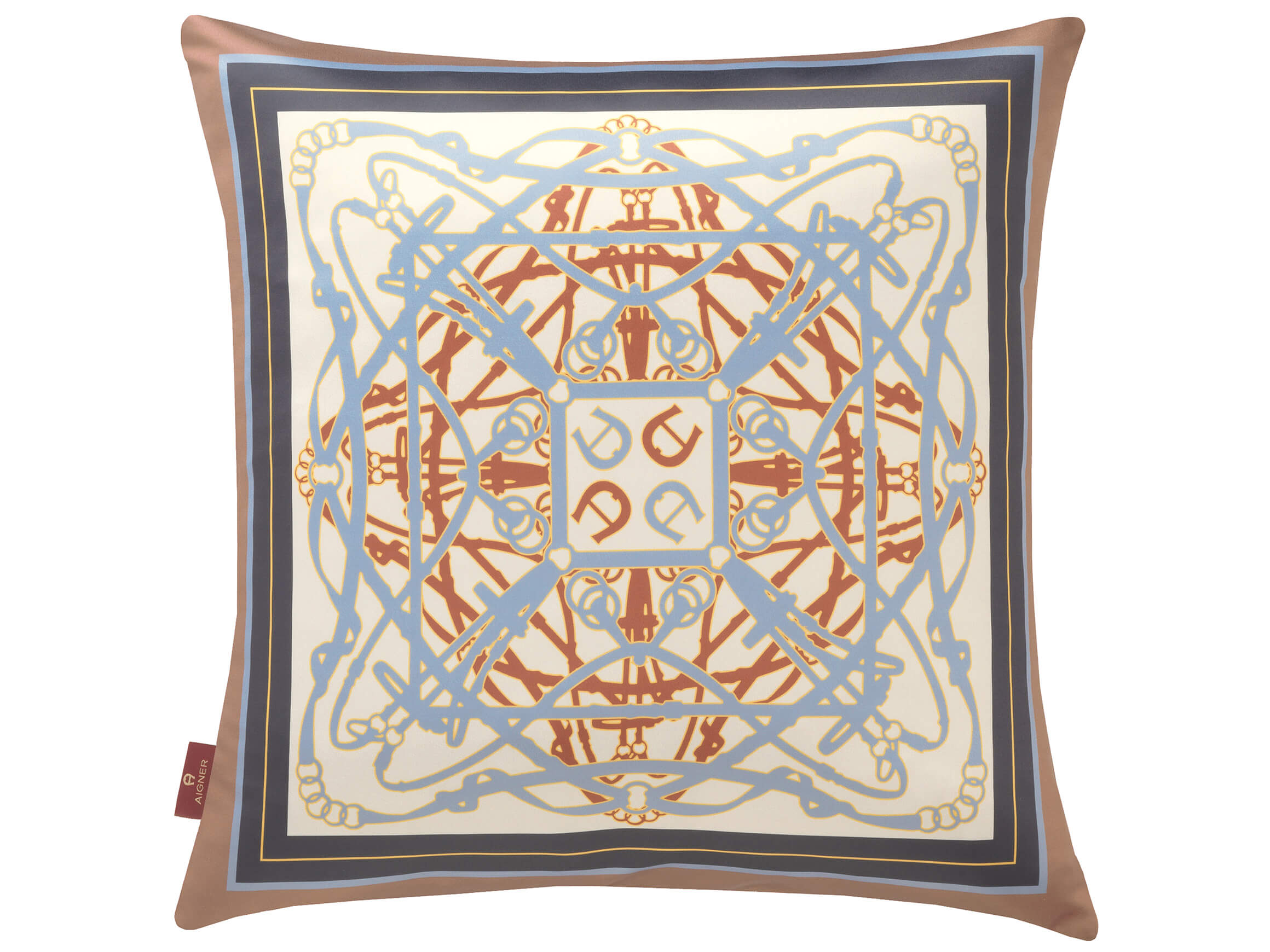 Coussin décoratif A-Carrè Marron L : 50 cm Stoeckel & Grimmler